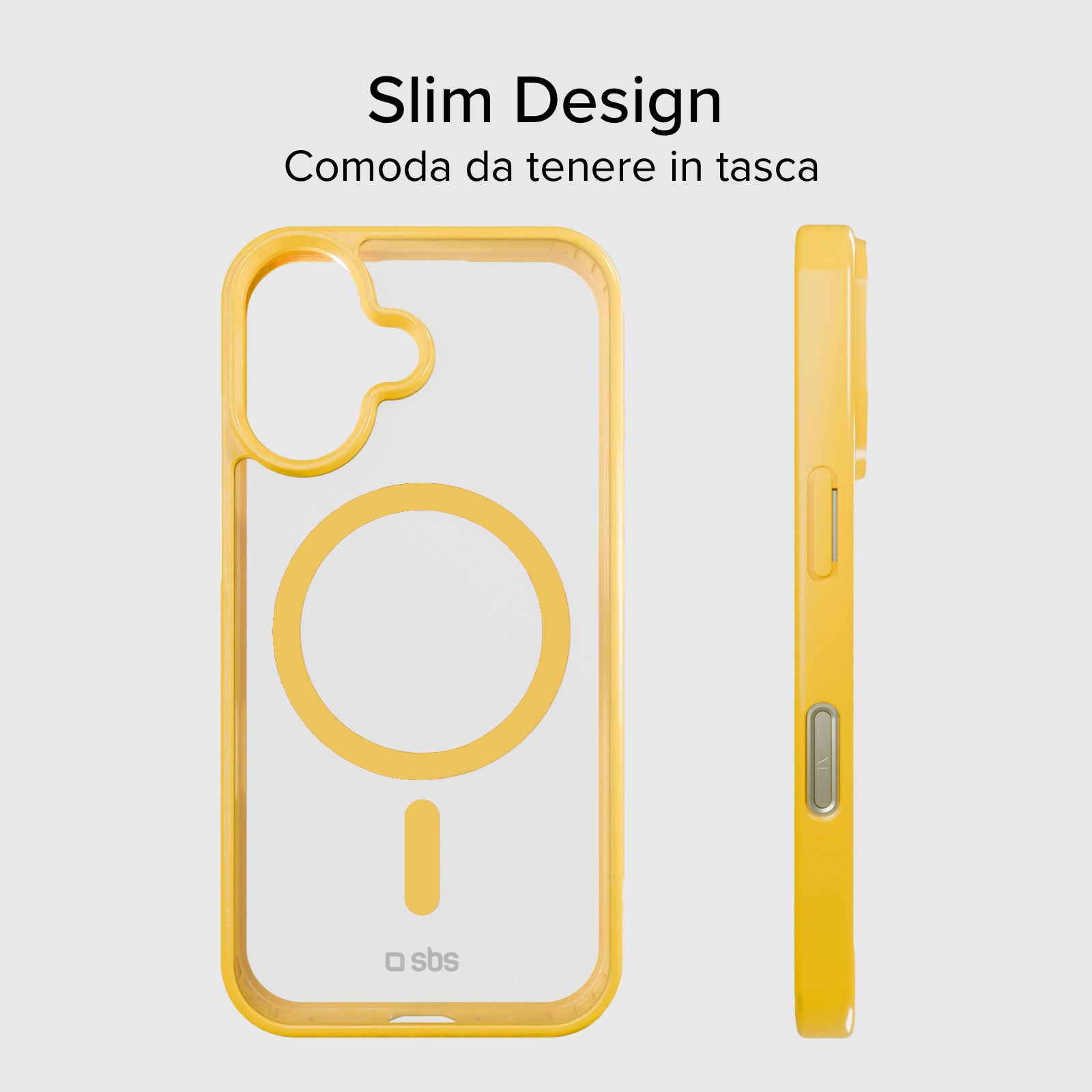 Funda para iPhone 16 con bordes de color, compatible con carga MagSafe
