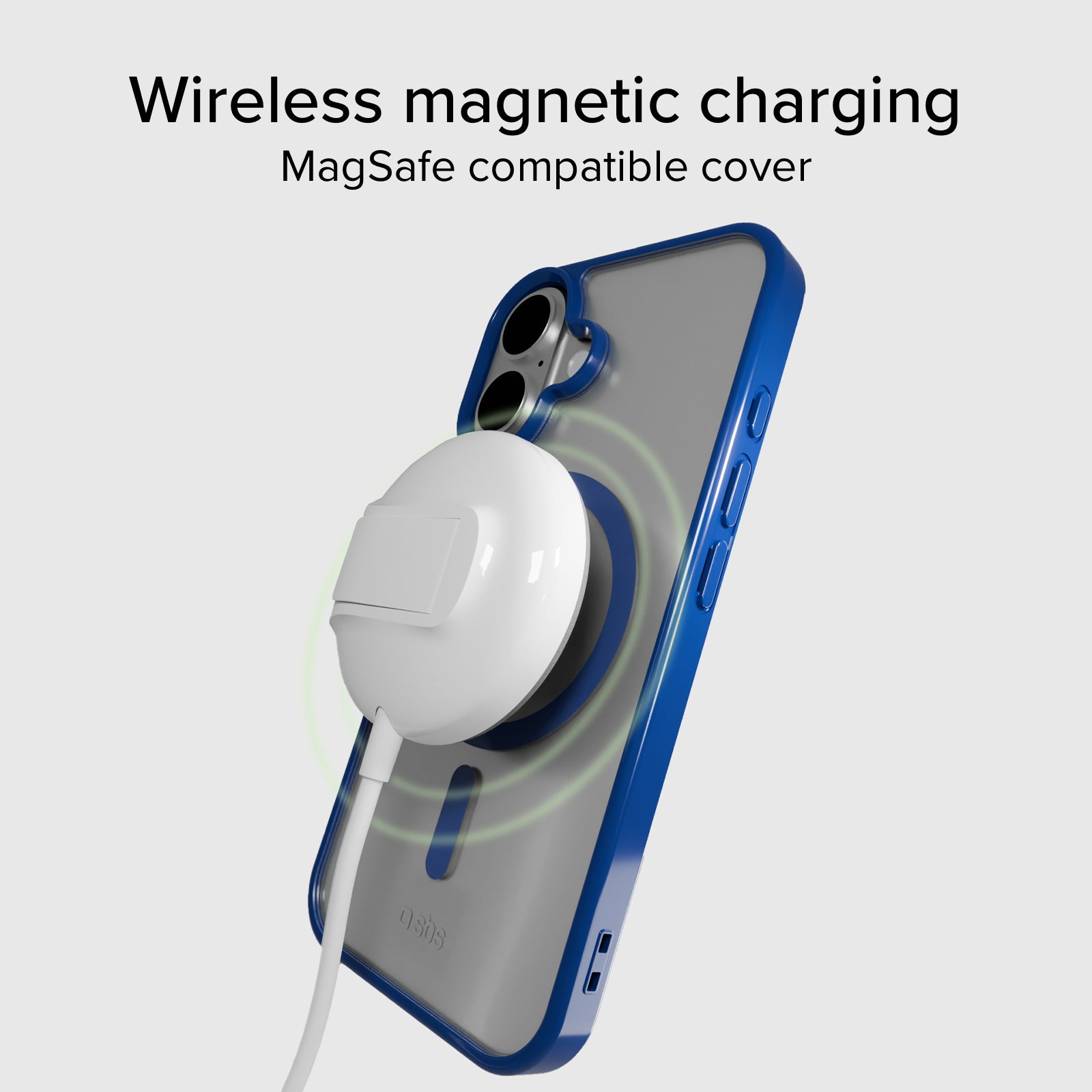 Cover per iPhone 16 Plus con bordi colorati compatibile con ricarica MagSafe