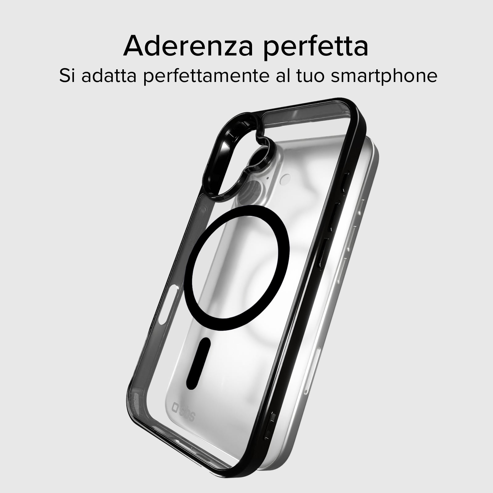 Cover per iPhone 16 Plus con bordi colorati compatibile con ricarica MagSafe