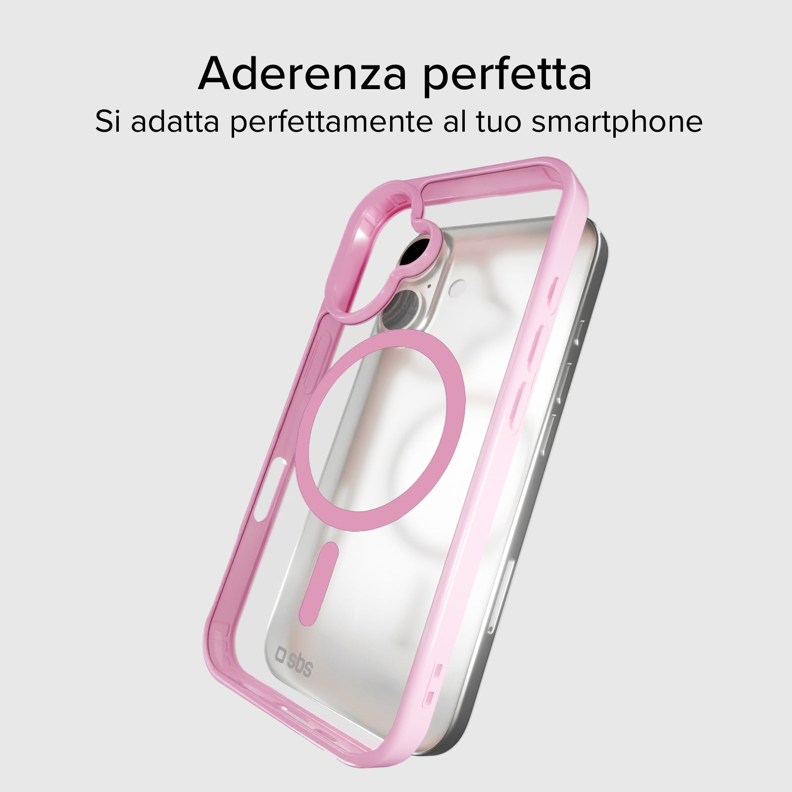 Cover per iPhone 16 Plus con bordi colorati compatibile con ricarica MagSafe