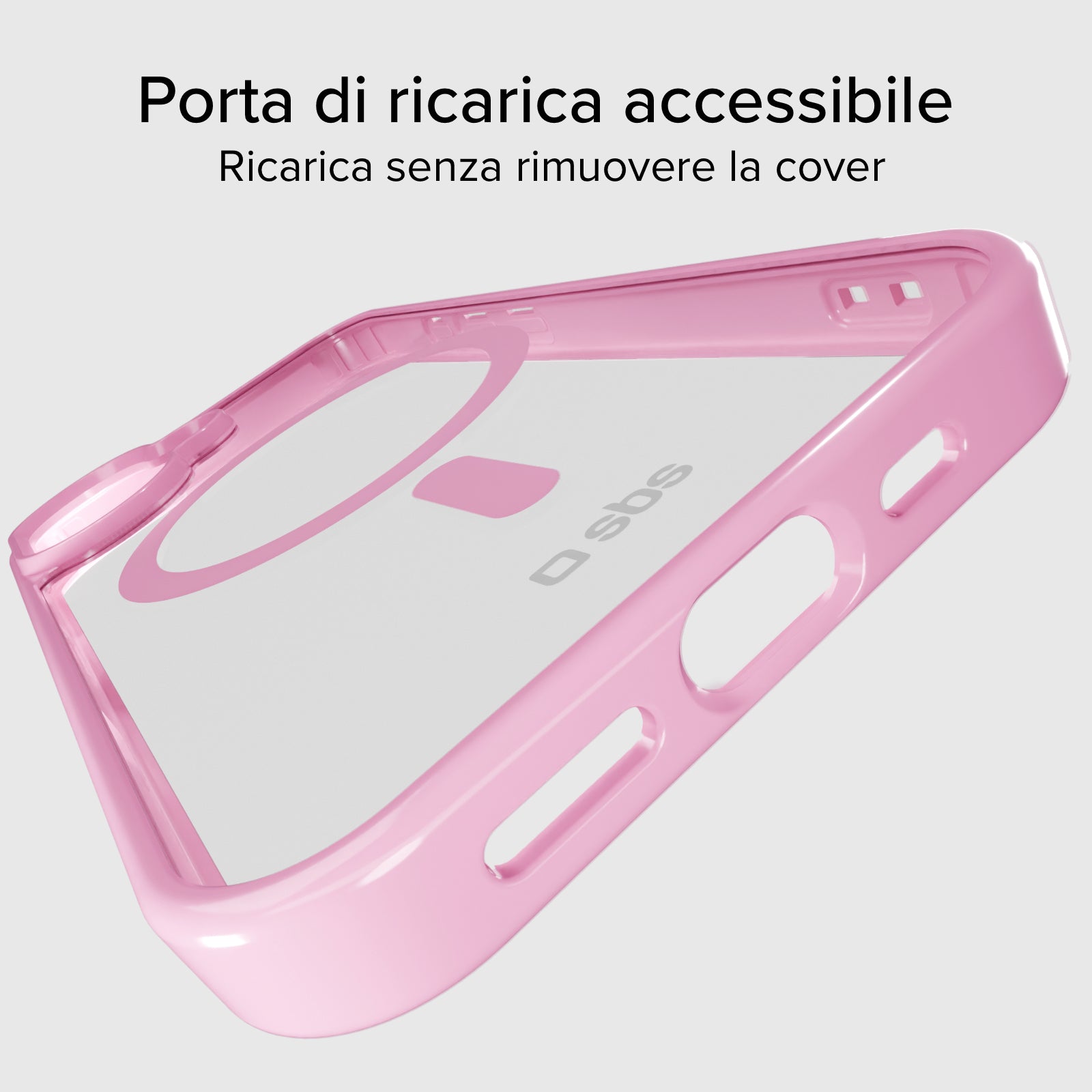 Cover per iPhone 16 Plus con bordi colorati compatibile con ricarica MagSafe