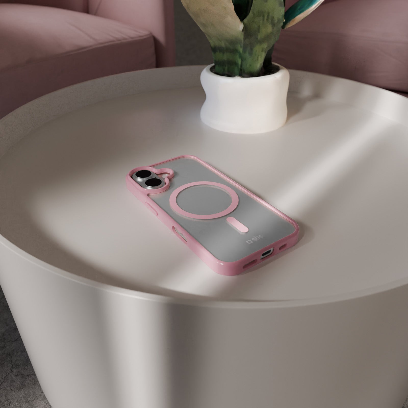Cover per iPhone 16 Plus con bordi colorati compatibile con ricarica MagSafe