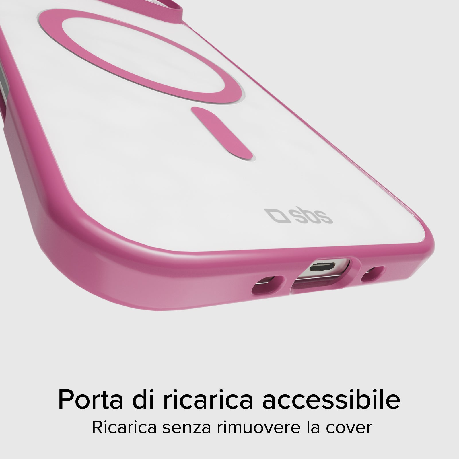 Cover for iPhone Air with coloured edges compatible with MagSafe charging