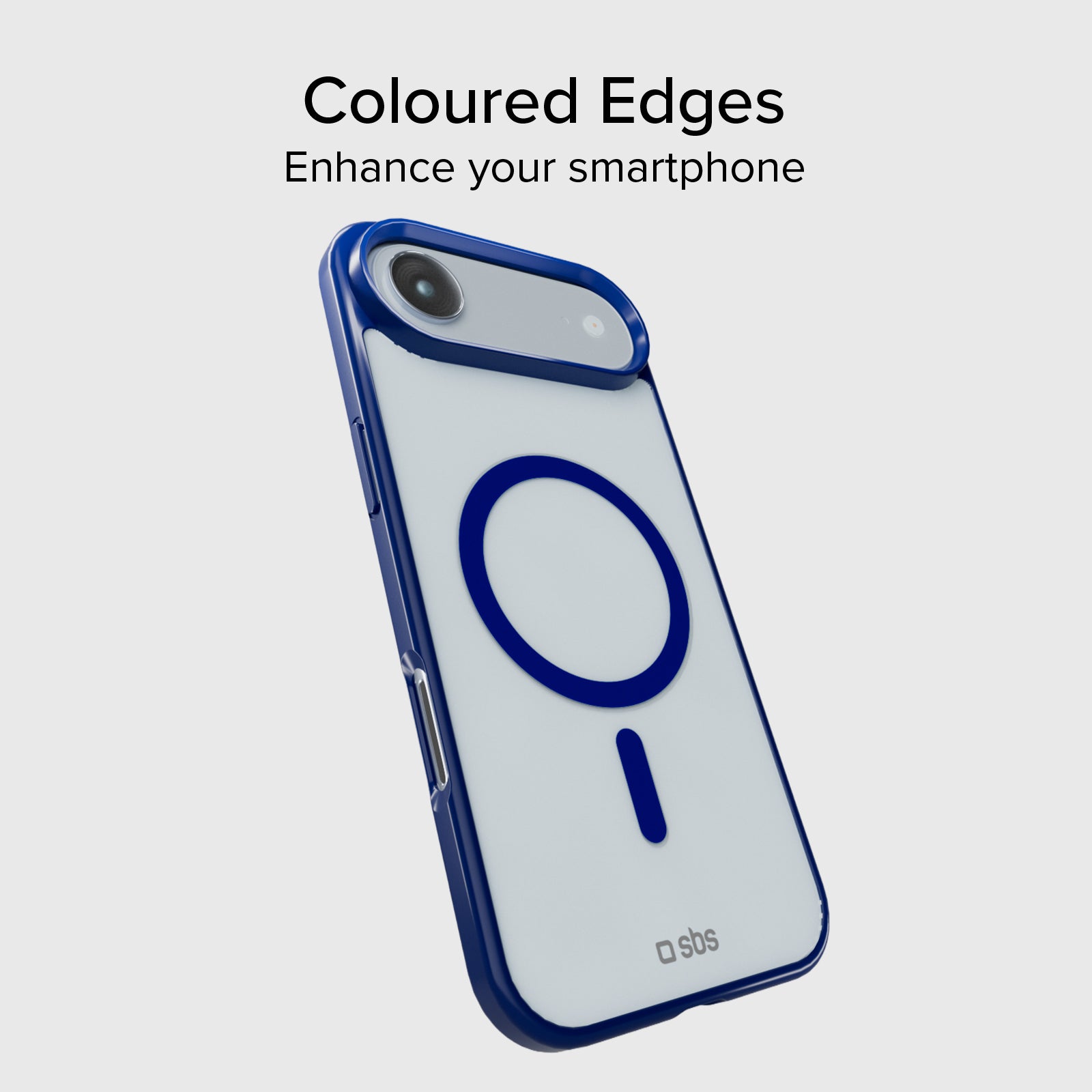 Funda para iPhone Air con bordes de color, compatible con carga MagSafe