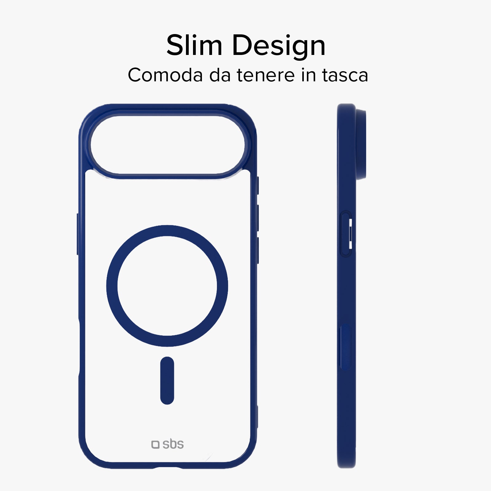 Cover for iPhone Air with coloured edges compatible with MagSafe charging
