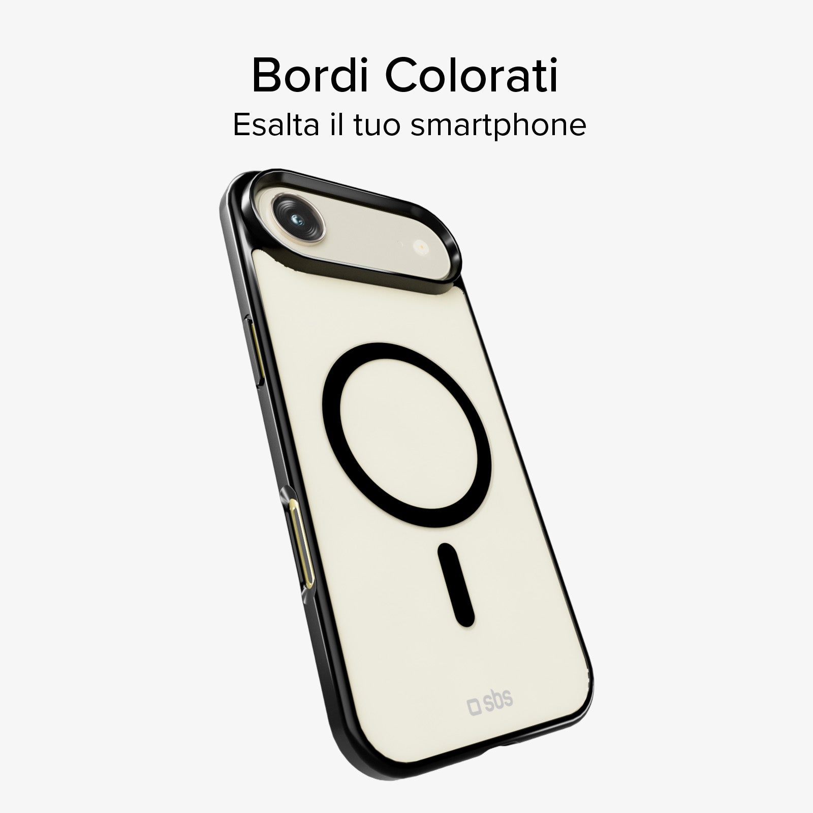 Cover for iPhone Air with coloured edges compatible with MagSafe charging