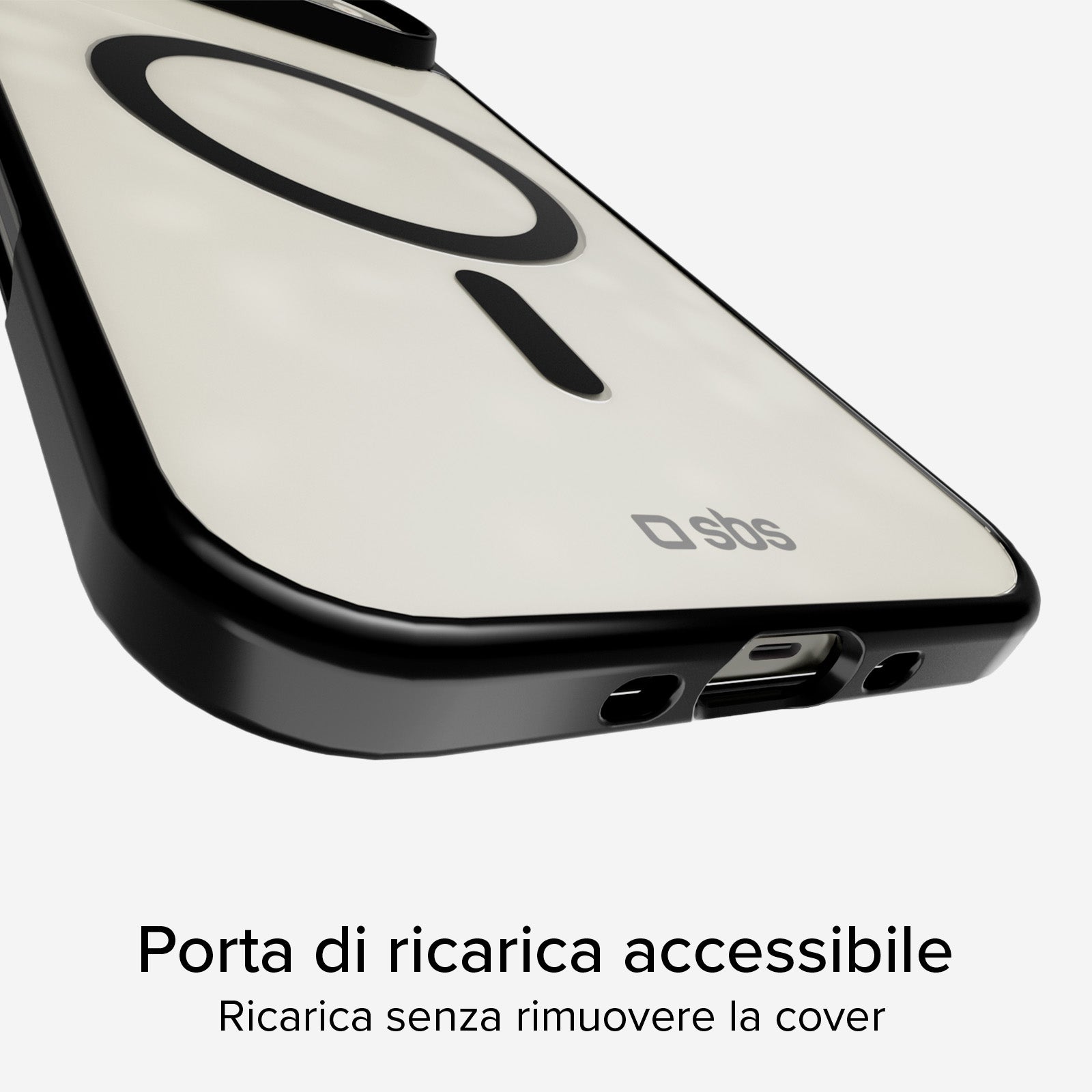 Cover for iPhone Air with coloured edges compatible with MagSafe charging