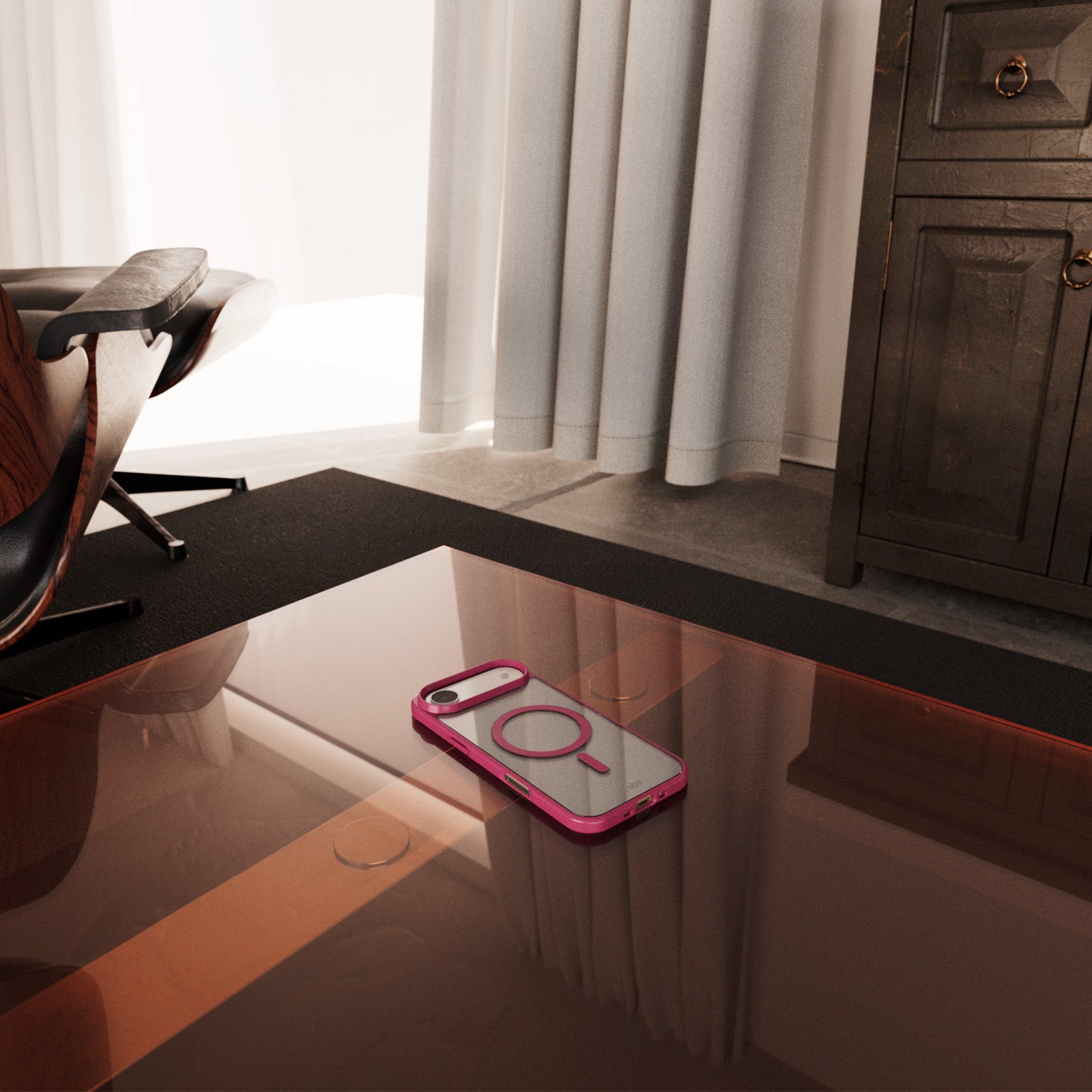 Cover for iPhone Air with coloured edges compatible with MagSafe charging