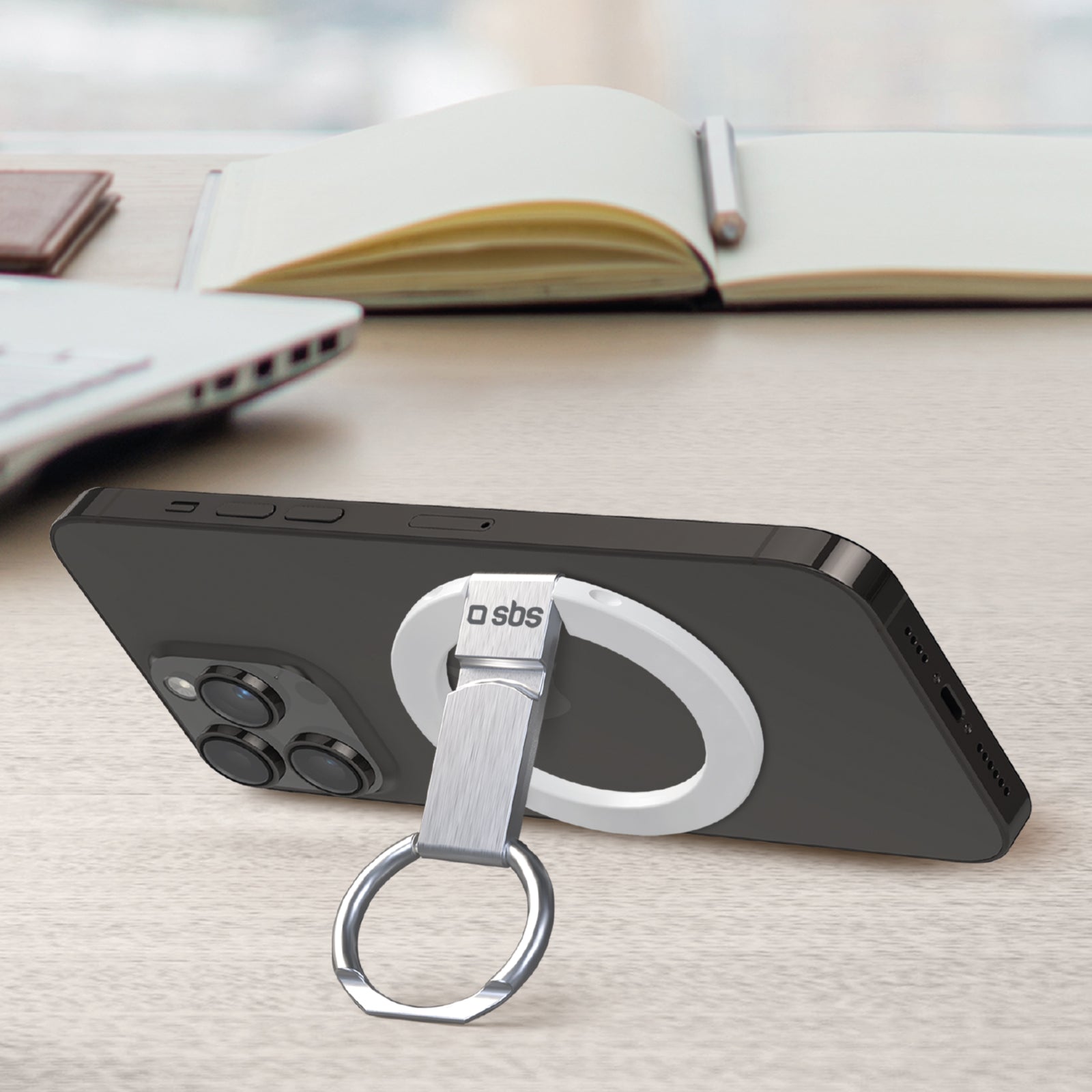 Supporto stand ad anello per iPhone compatibile con MagSafe
