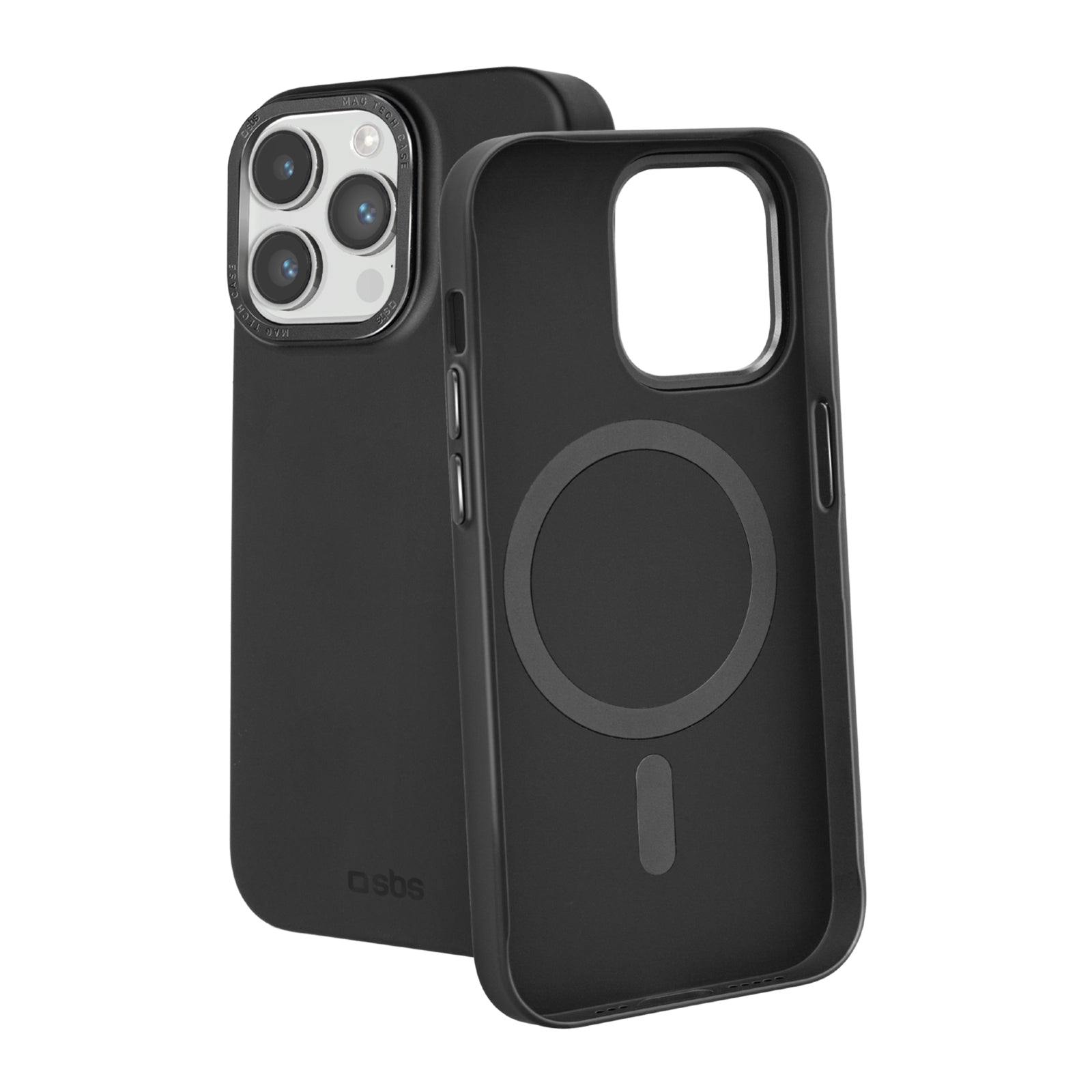 Cover compatibile carica MagSafe, foro fotocamera in metallo, iPhone 14 Pro Max