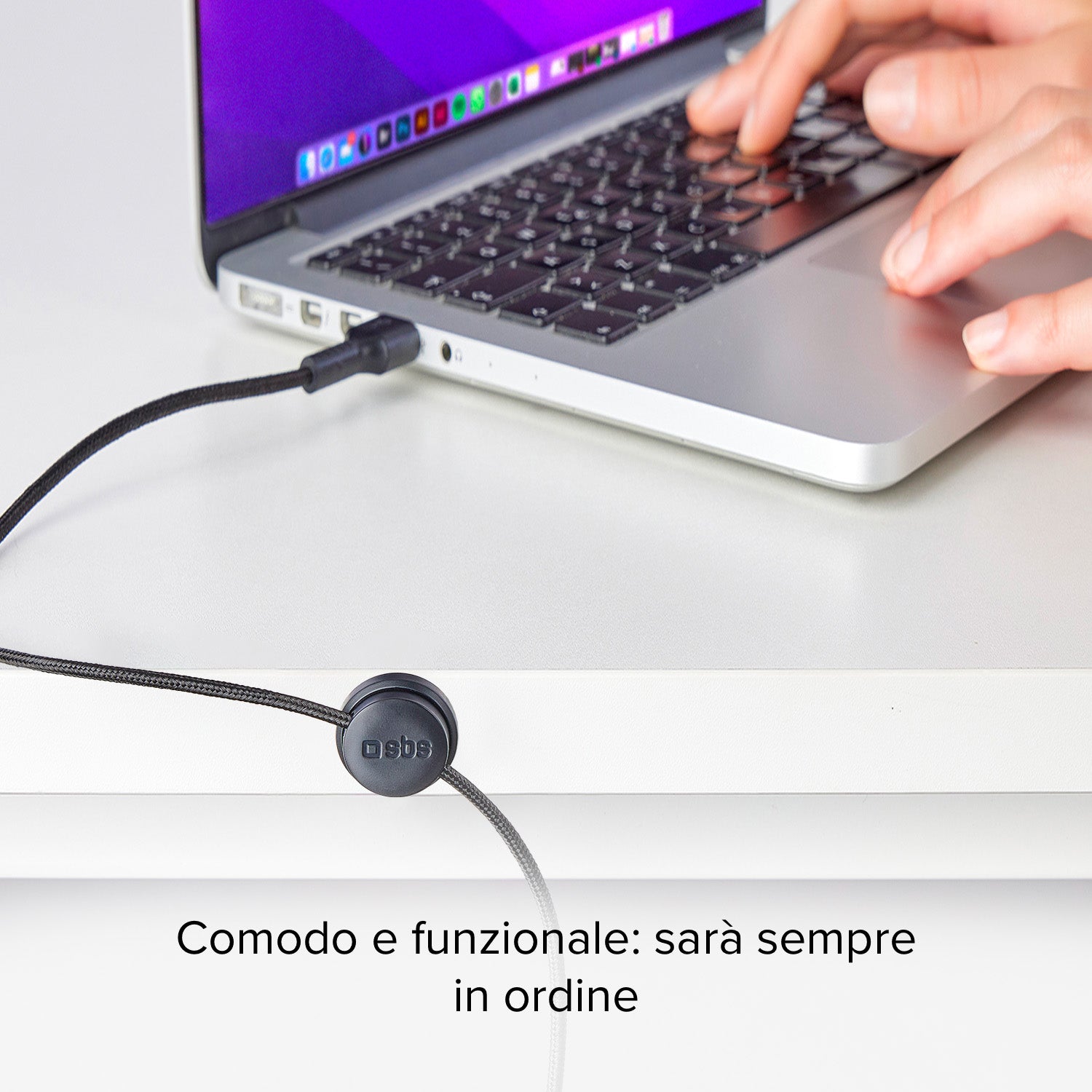 USB auf USB-C Kabel mit Magnethalterung