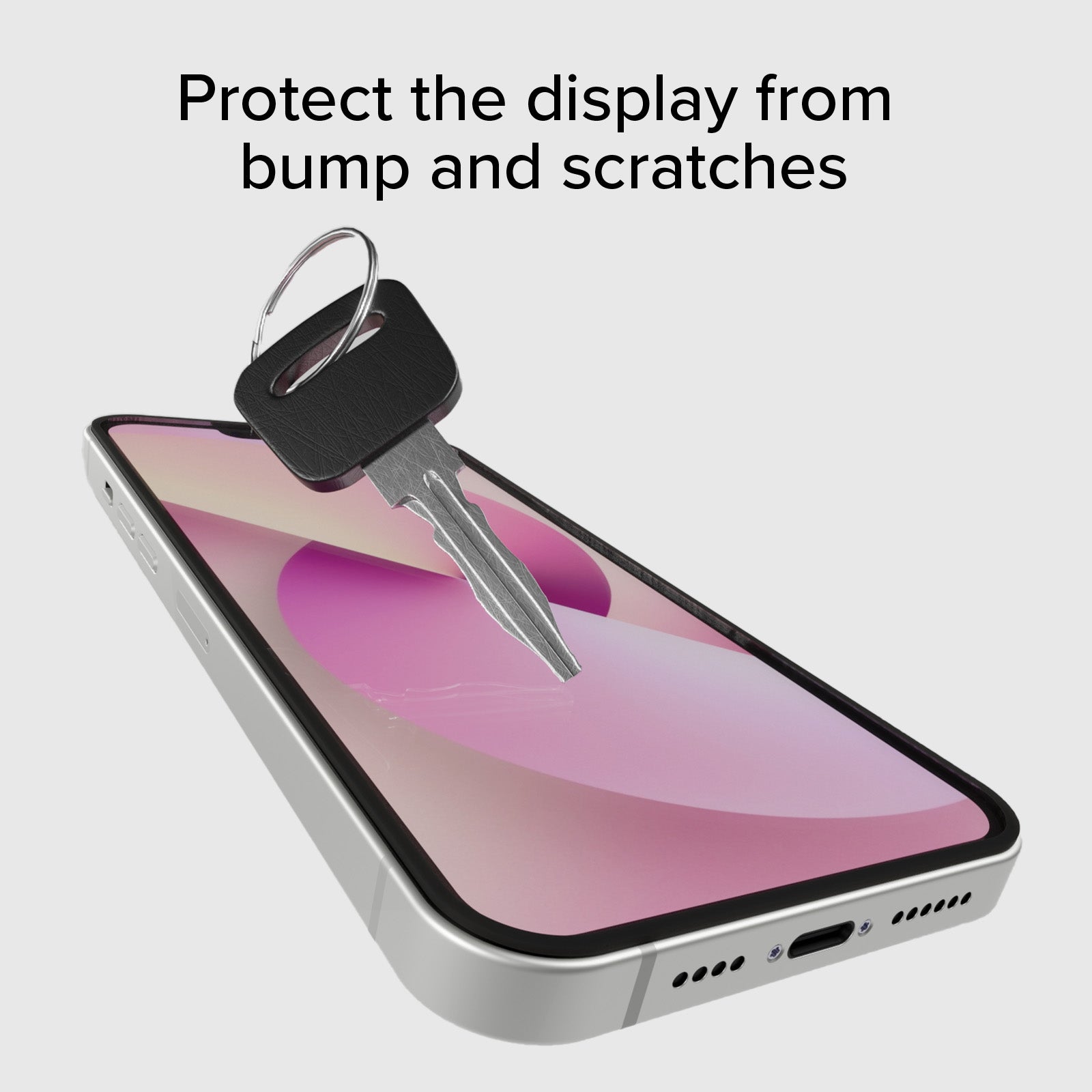 Protection écran en verre Full Cover pour iPhone 17e/16e/14/13 Pro/13