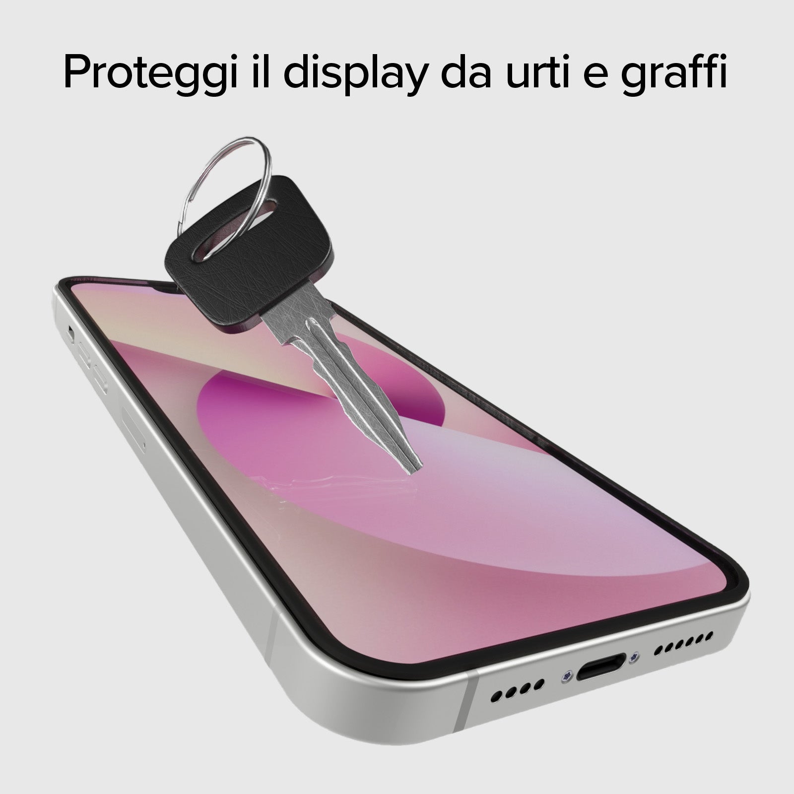 Protection écran en verre Full Cover pour iPhone 17e/16e/14/13 Pro/13