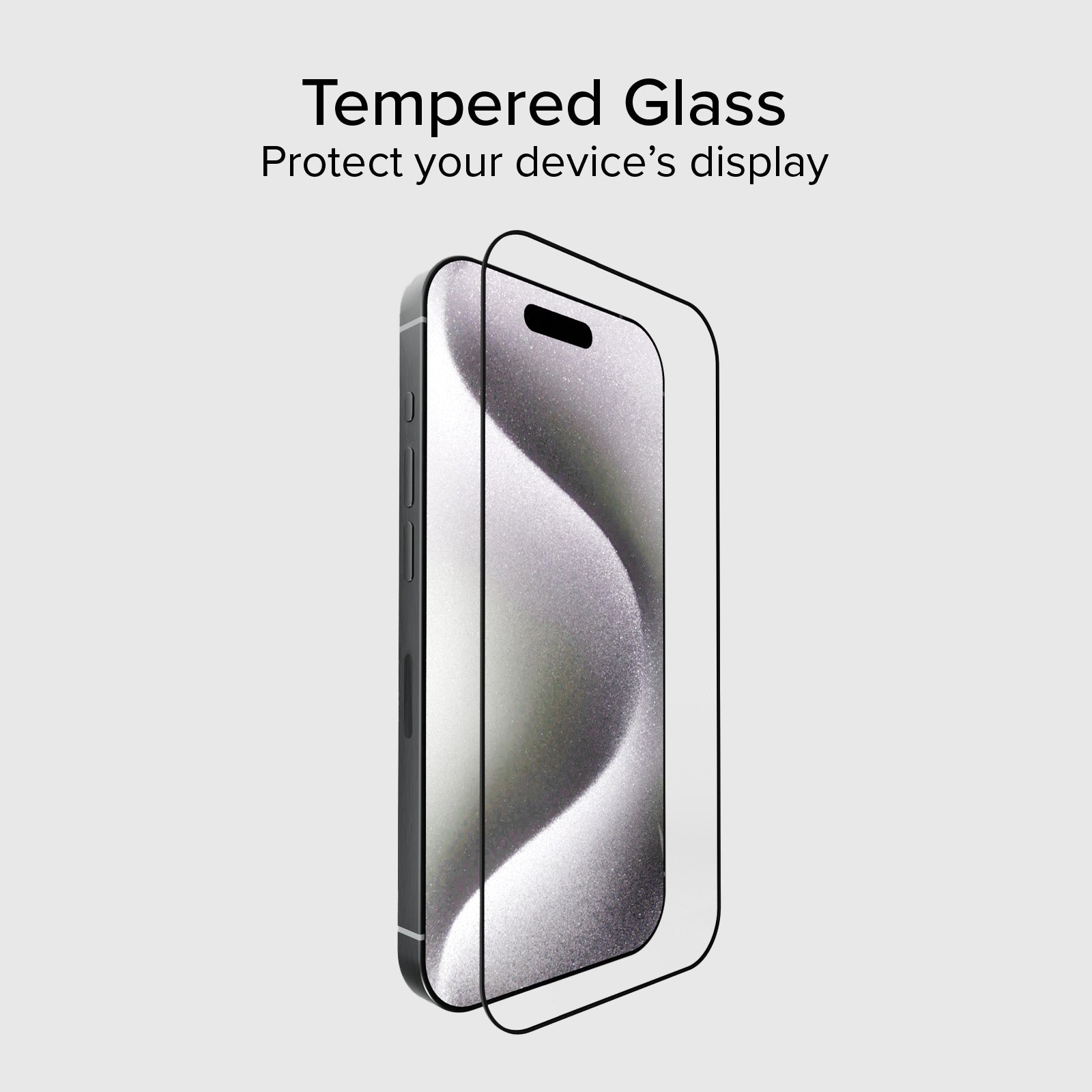Protection écran en verre Full Cover pour iPhone 15 Pro Max