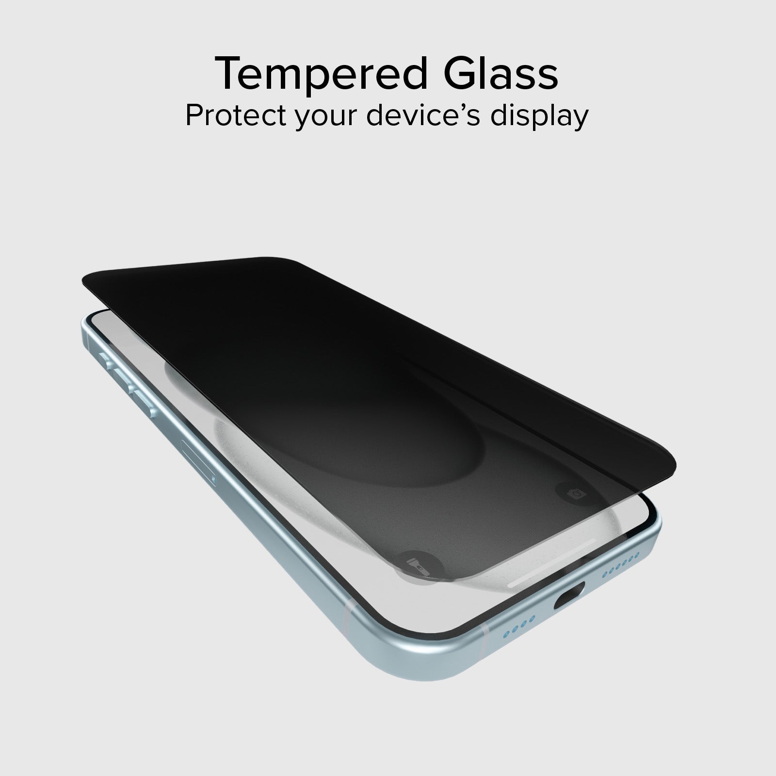 Protection d'écran en verre Full Cover Privacy pour iPhone 15 Plus