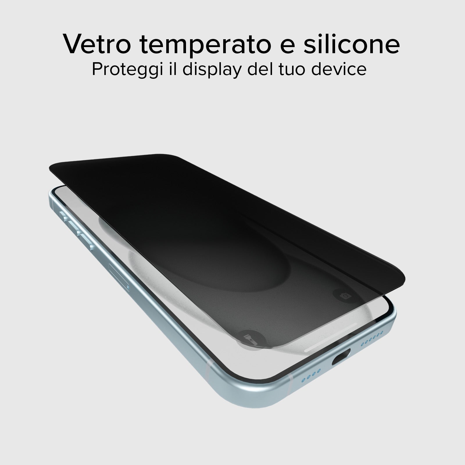 Protection d'écran en verre Full Cover Privacy pour iPhone 15 Plus