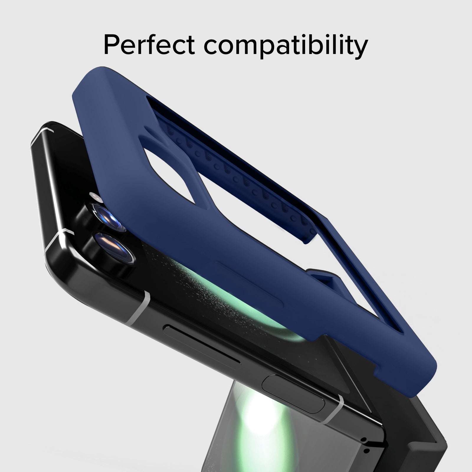 Funda de silicona con interior de microfibra para Samsung Z Flip 5