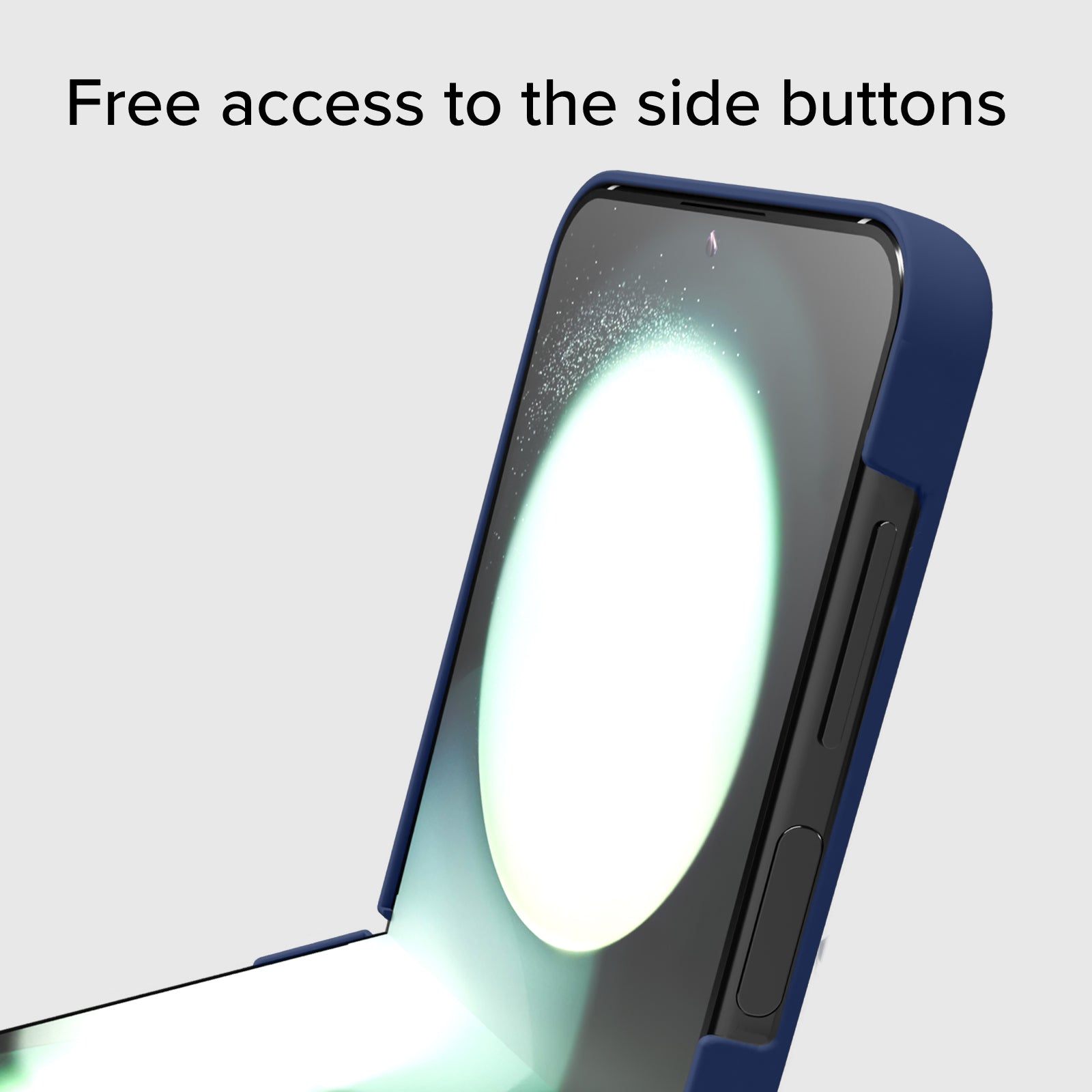 Funda de silicona con interior de microfibra para Samsung Z Flip 5