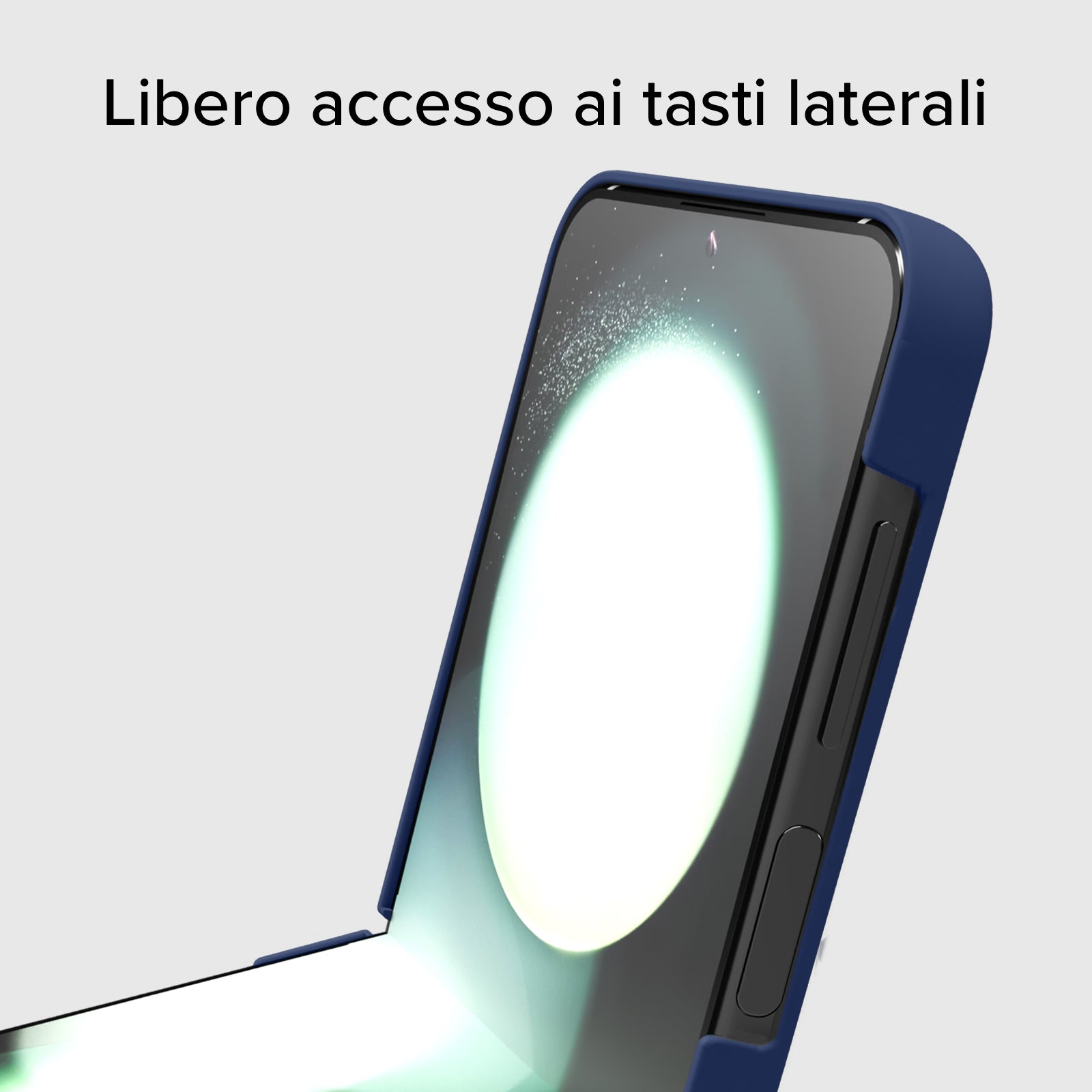 Funda de silicona con interior de microfibra para Samsung Z Flip 5