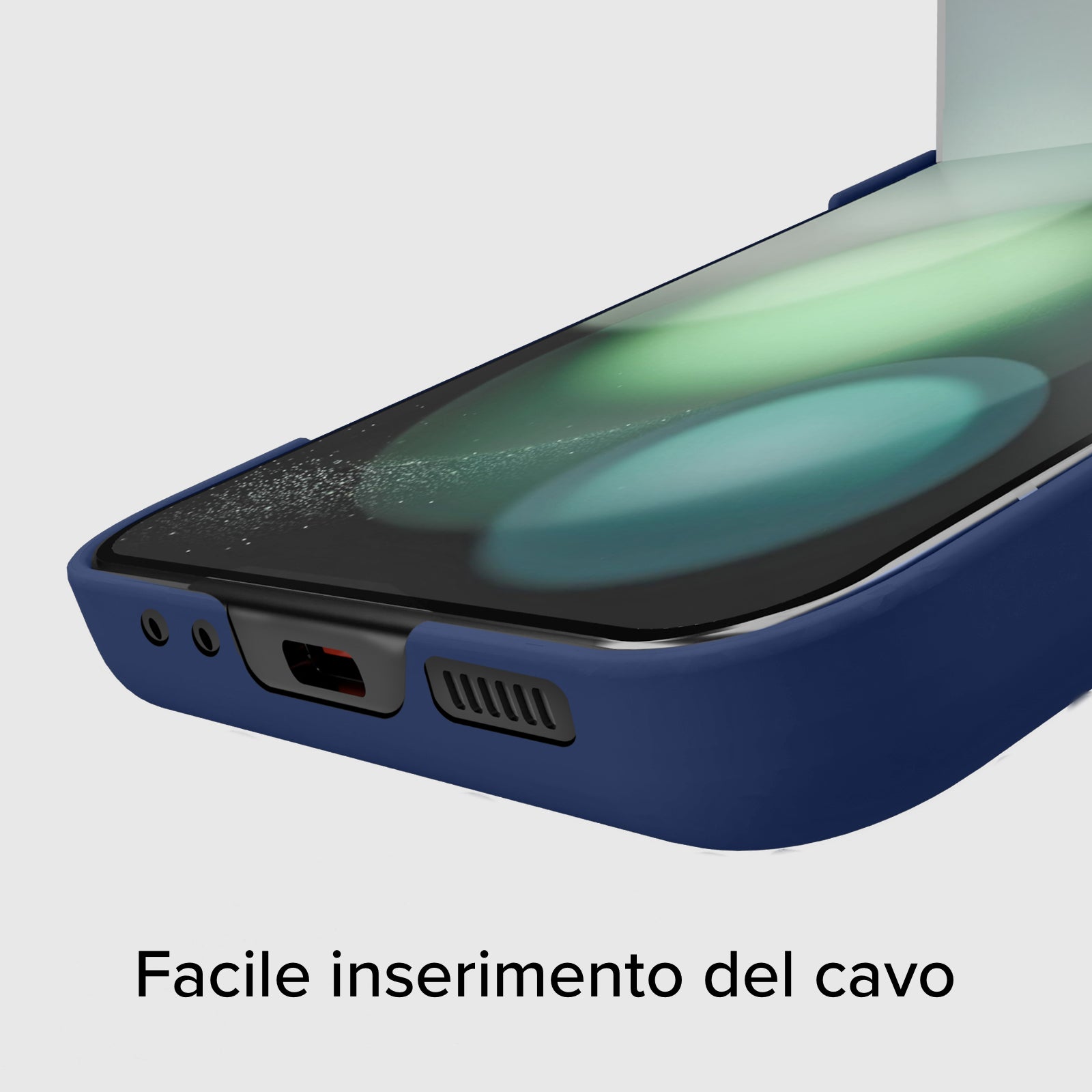 Funda de silicona con interior de microfibra para Samsung Z Flip 5