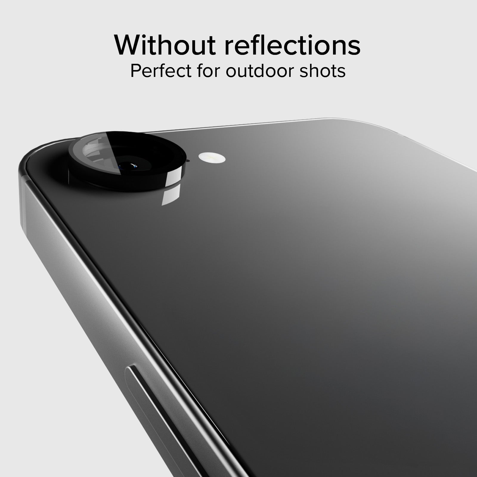 Single protective lenses for camera