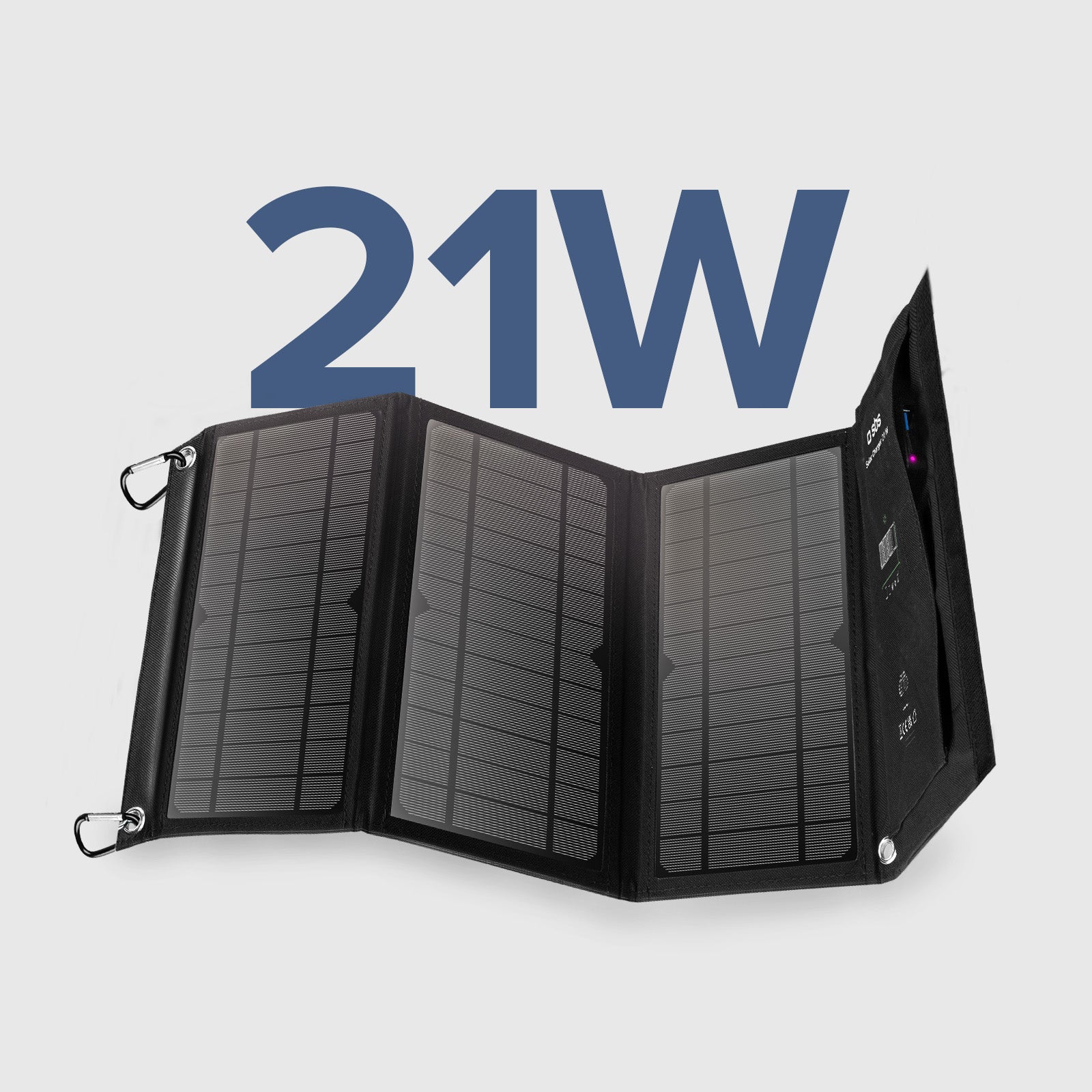 Caricatore caricabatterie portatile solare da 21 Watt
