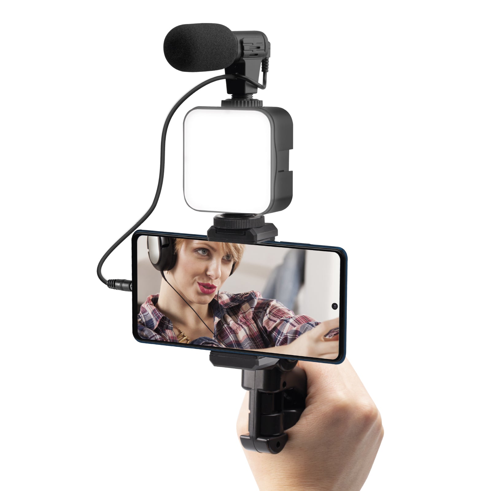 Kit Treppiede pocket con luce LED e microfono