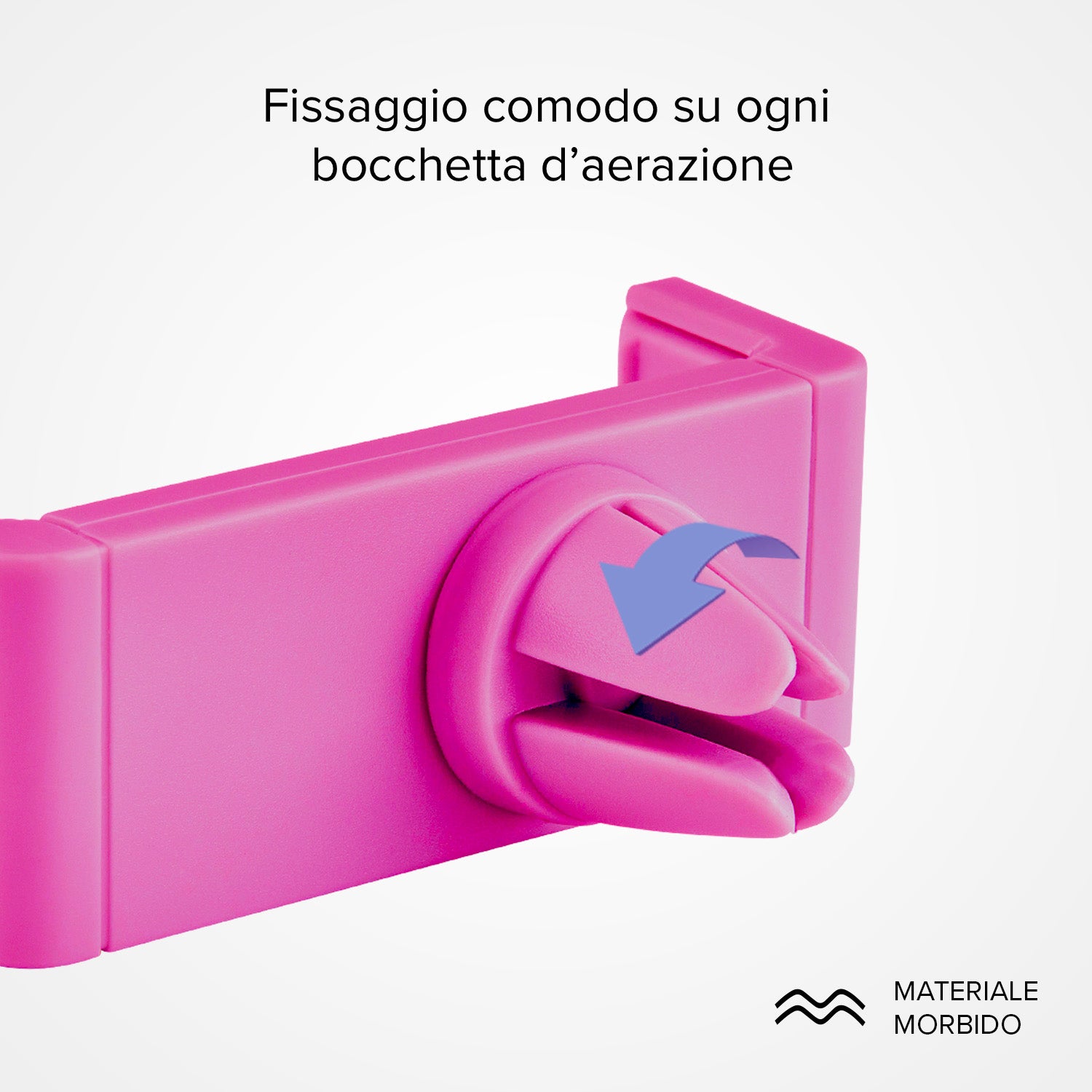 Soporte de auto para smartphone de hasta 80 mm