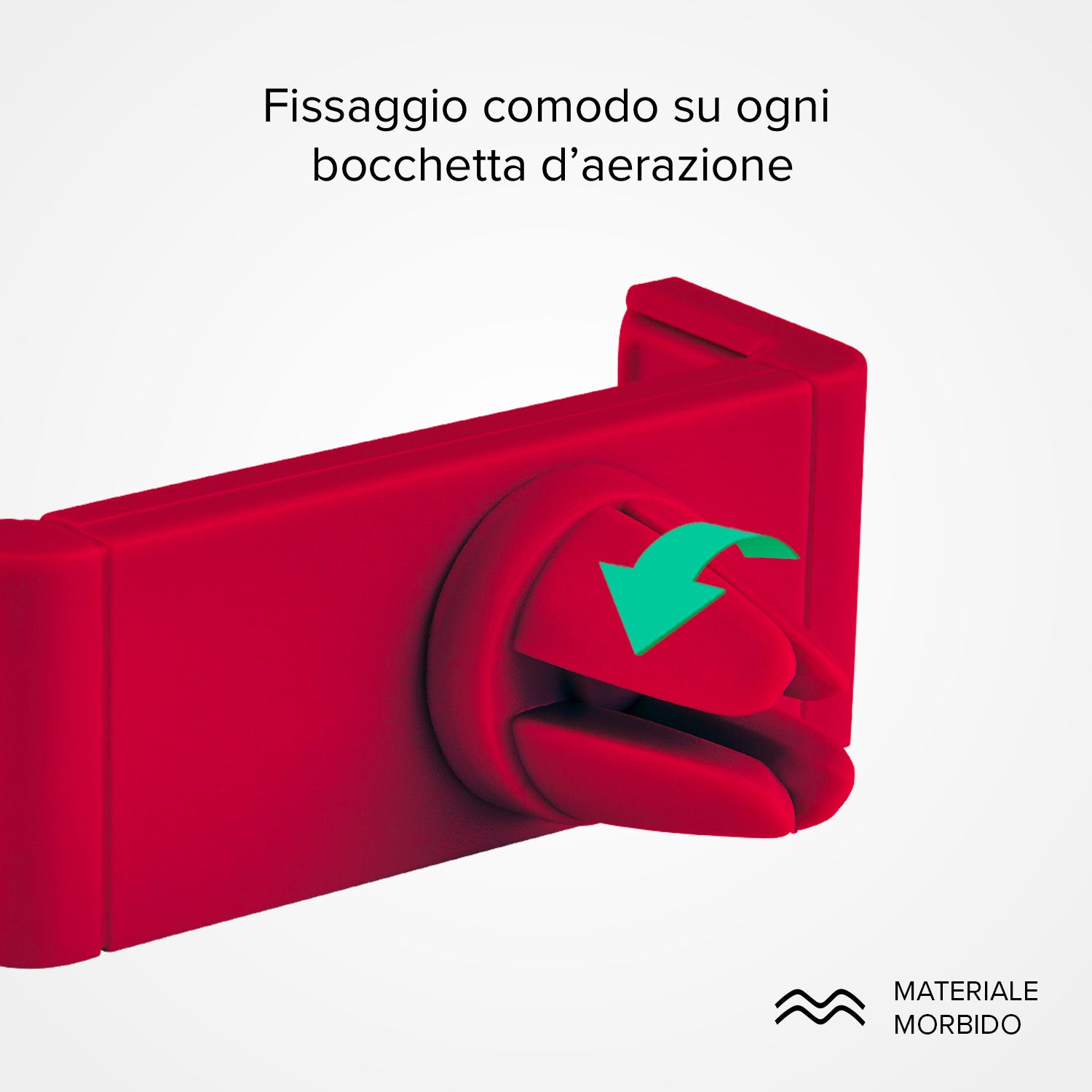 Soporte de auto para smartphone de hasta 80 mm