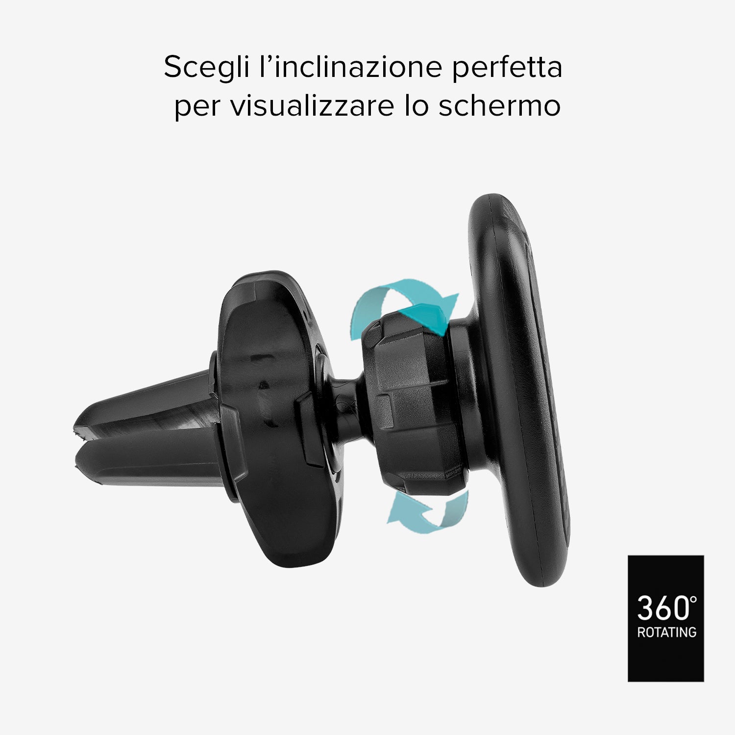 Nevada - Supporto auto magnetico per telefono con fissaggio a clip