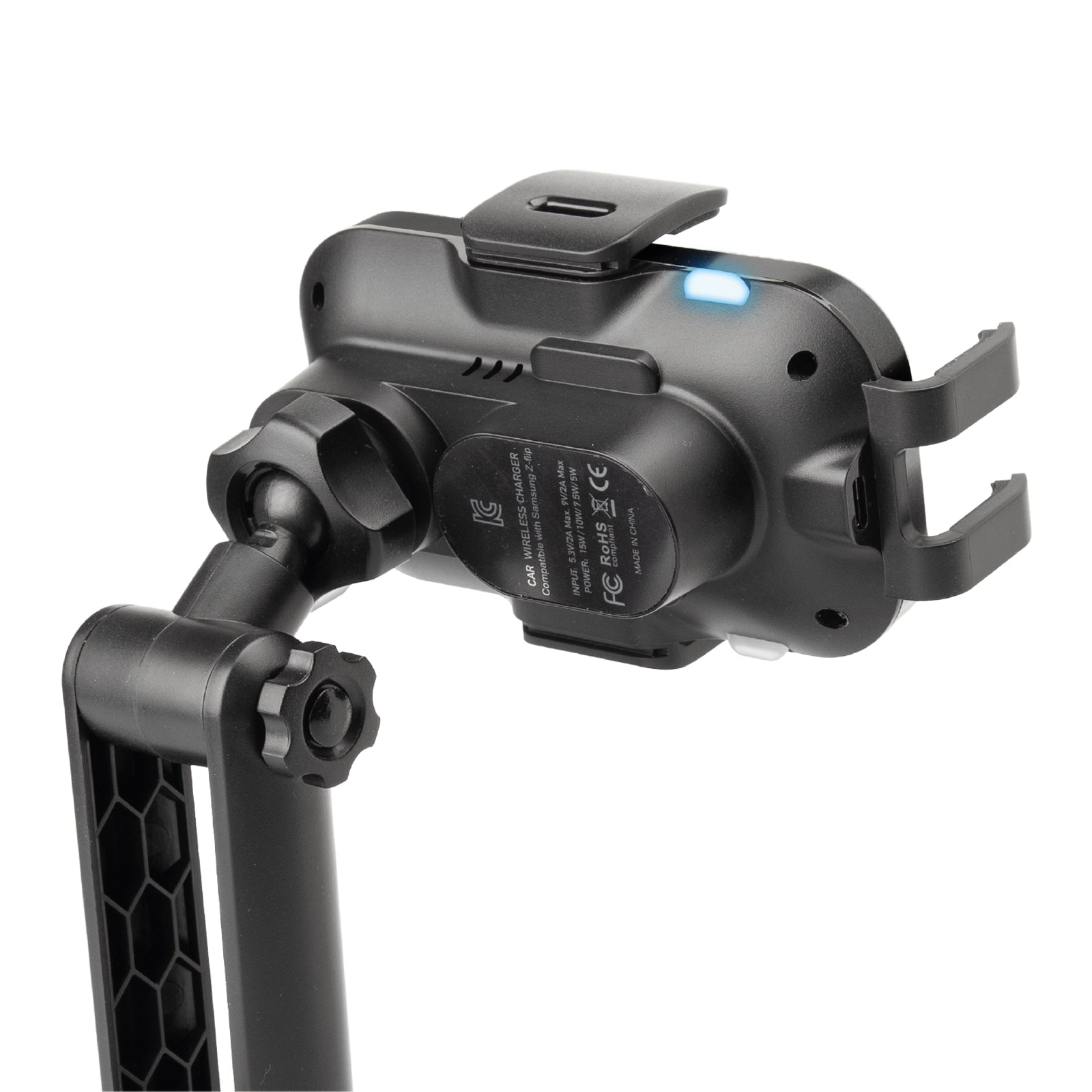 Supporto auto per parabrezza e cruscotto con ricarica wireless da 15W