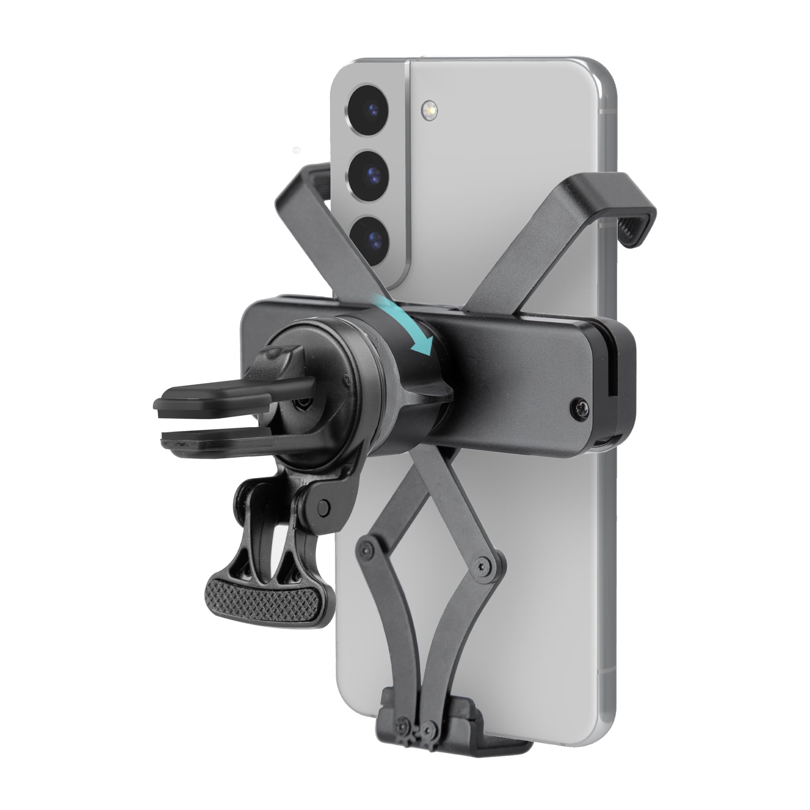 Supporto da auto per smartphone con chiusura a gravità