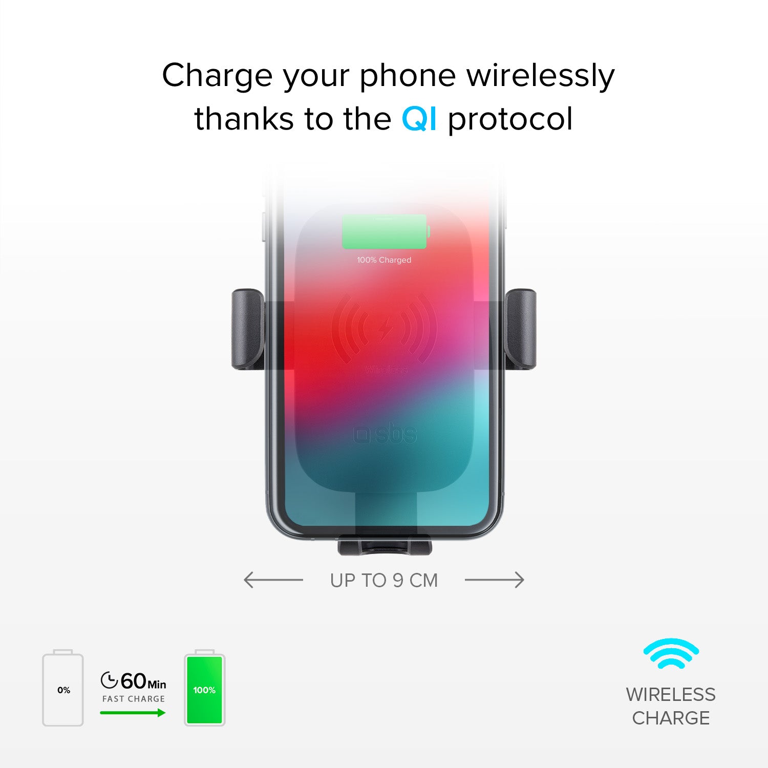 Auto-Halterung Wireless Gravity mit Schnellladung