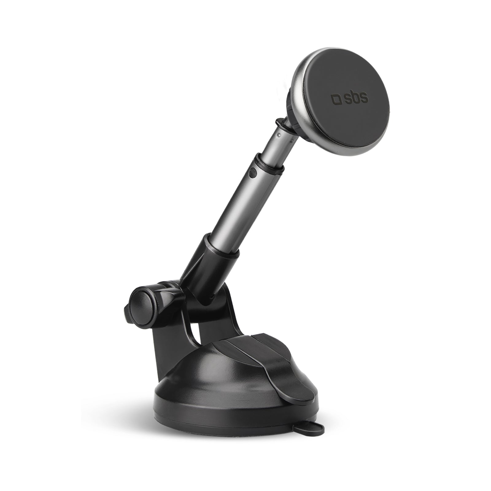 Supporto auto magnetico per telefono con asta telescopica e fissaggio a ventosa