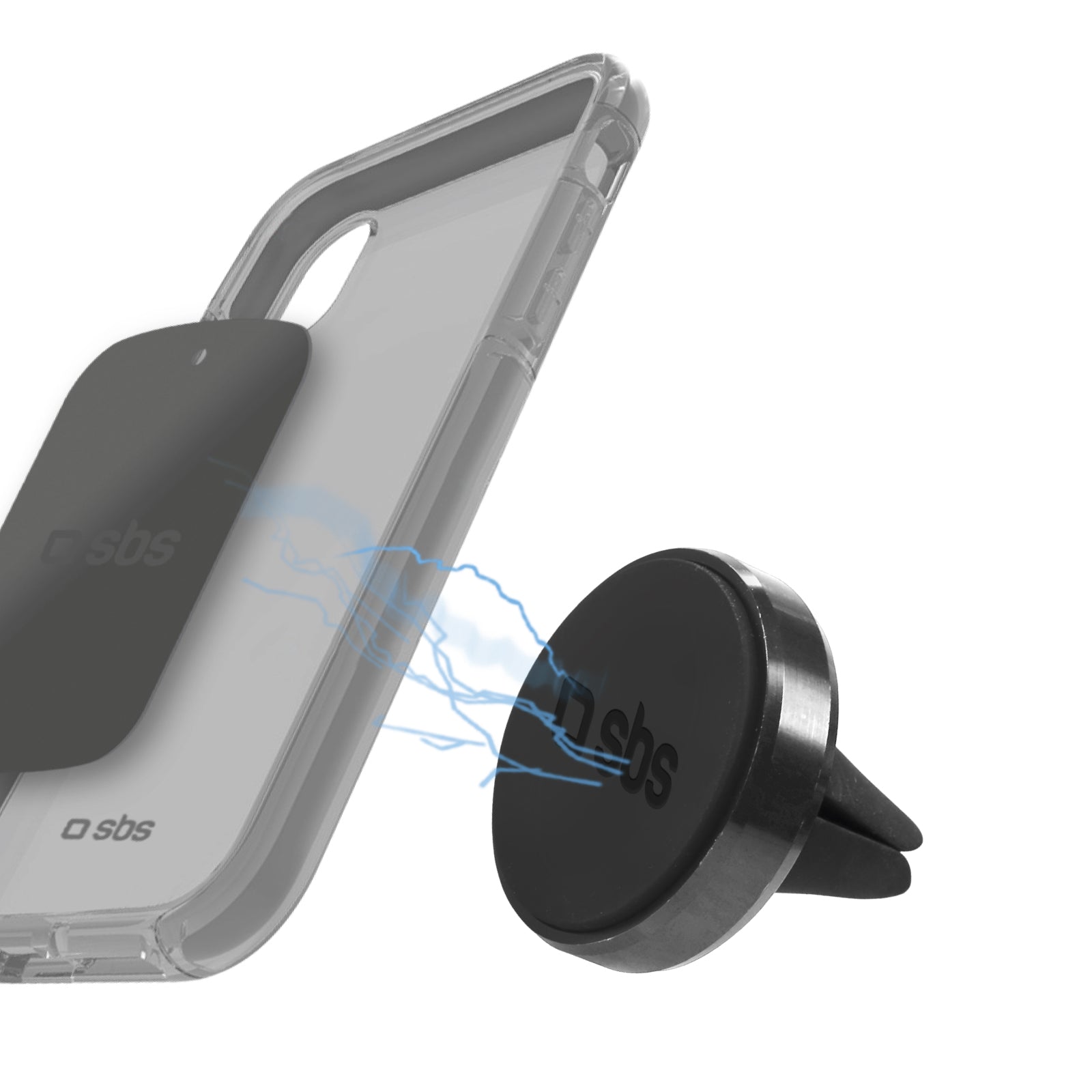 Supporto magnetico per auto Tiny con clip