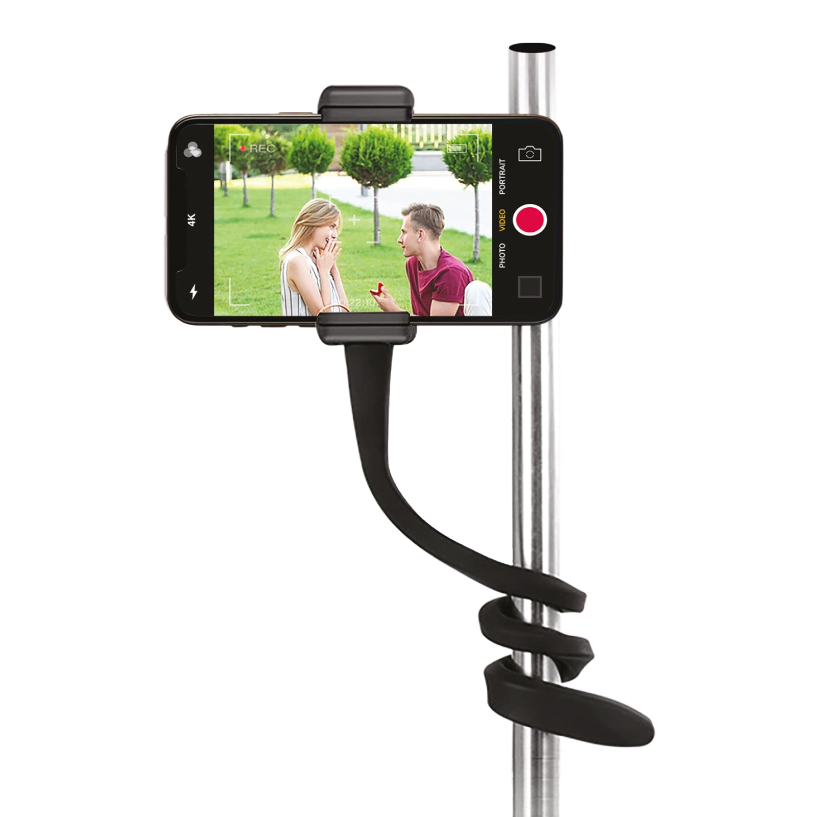 Supporto universale flessibile per smartphone e Action Cam