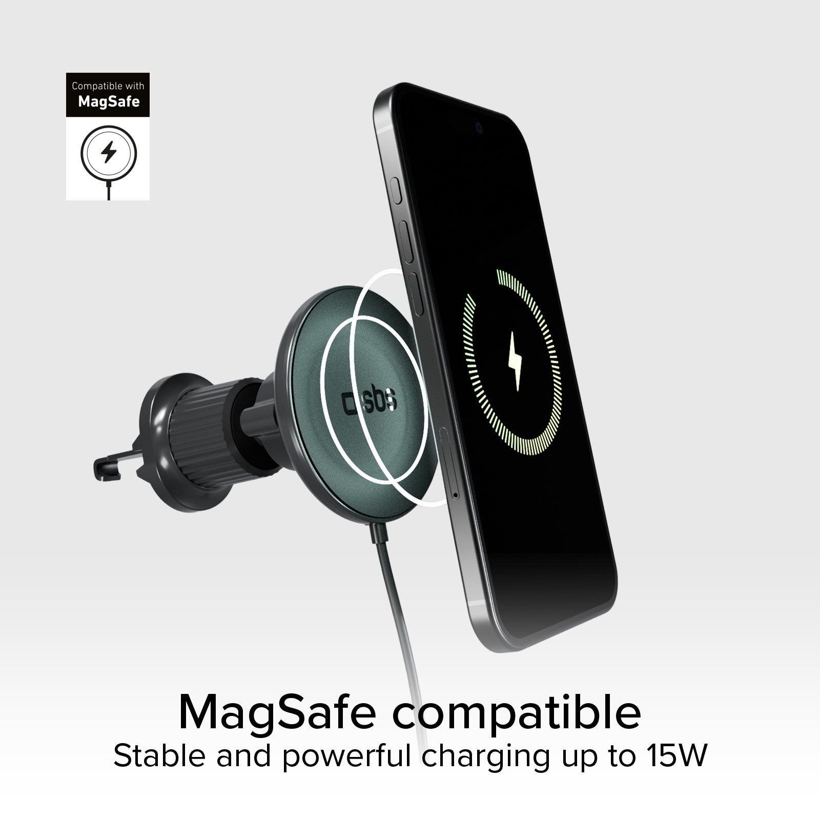 Magsafe-compatible car holder for smartphones
