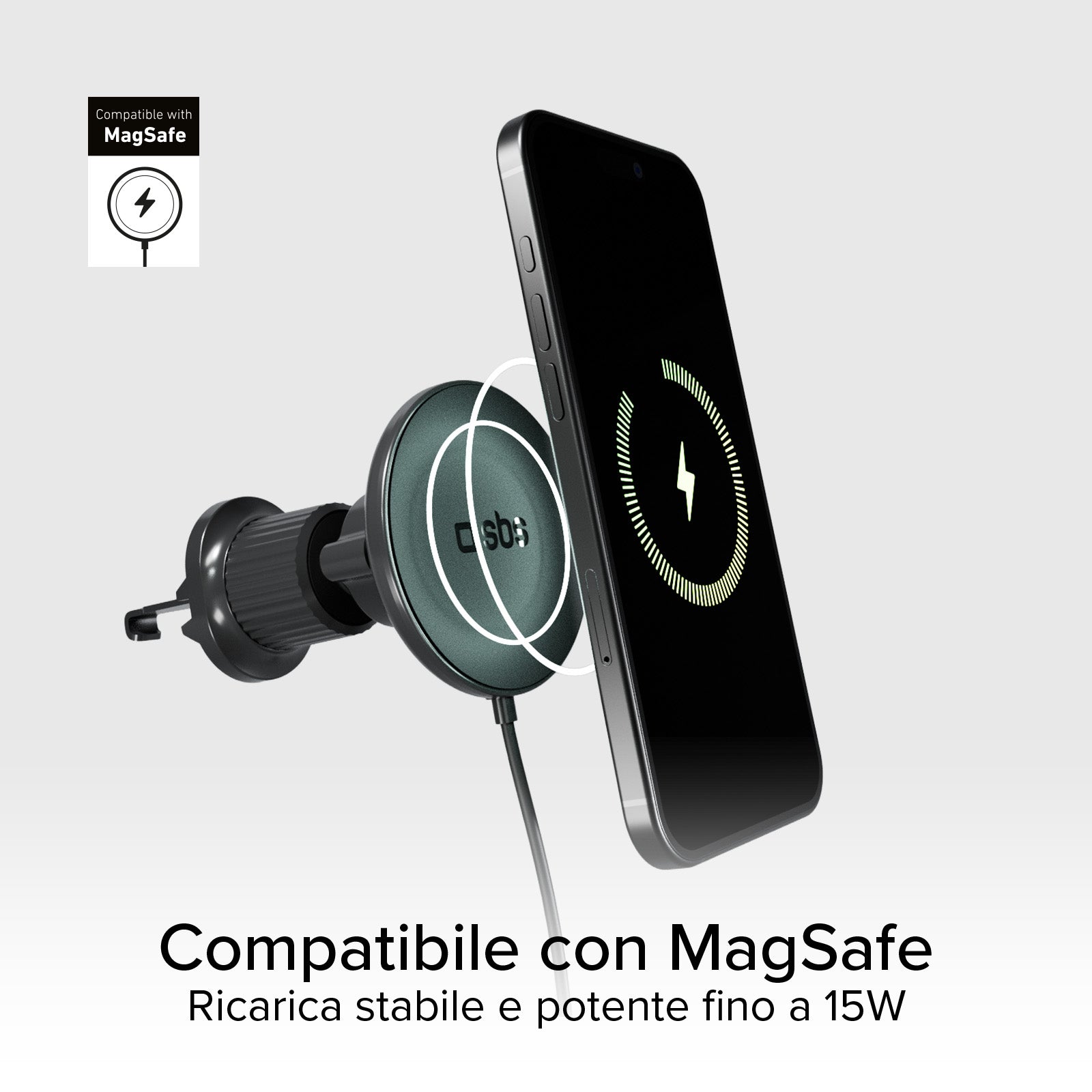 Magsafe-compatible car holder for smartphones