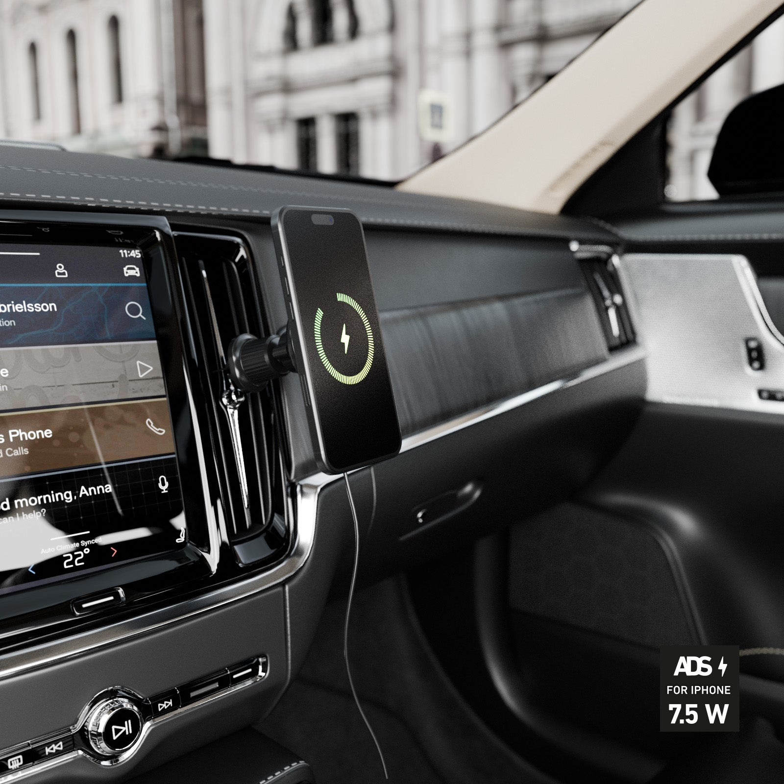 Magsafe-compatible car holder for smartphones