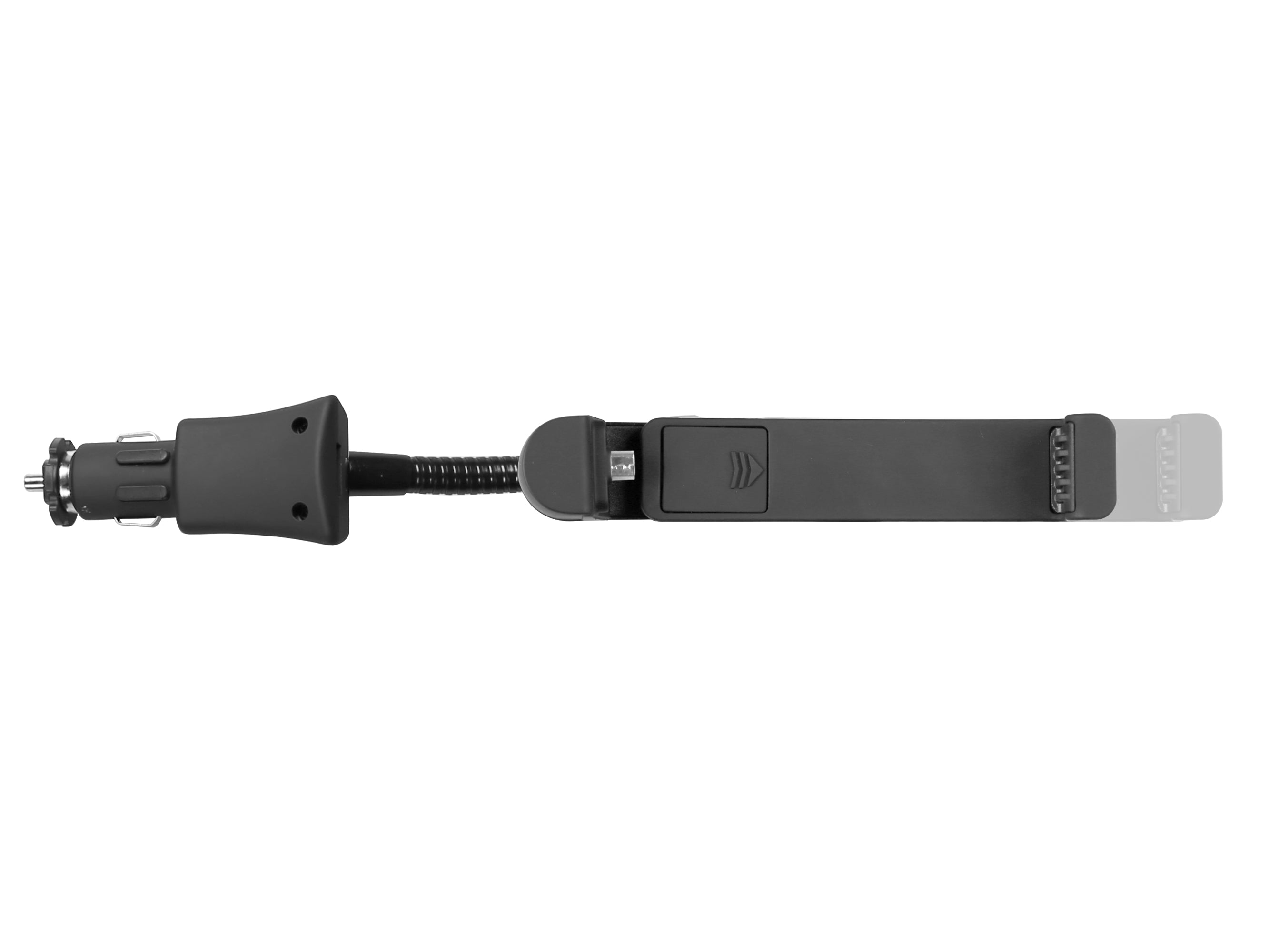 Soporte de coche con conector micro USB y puerto USB para smartphone hasta 5.5"