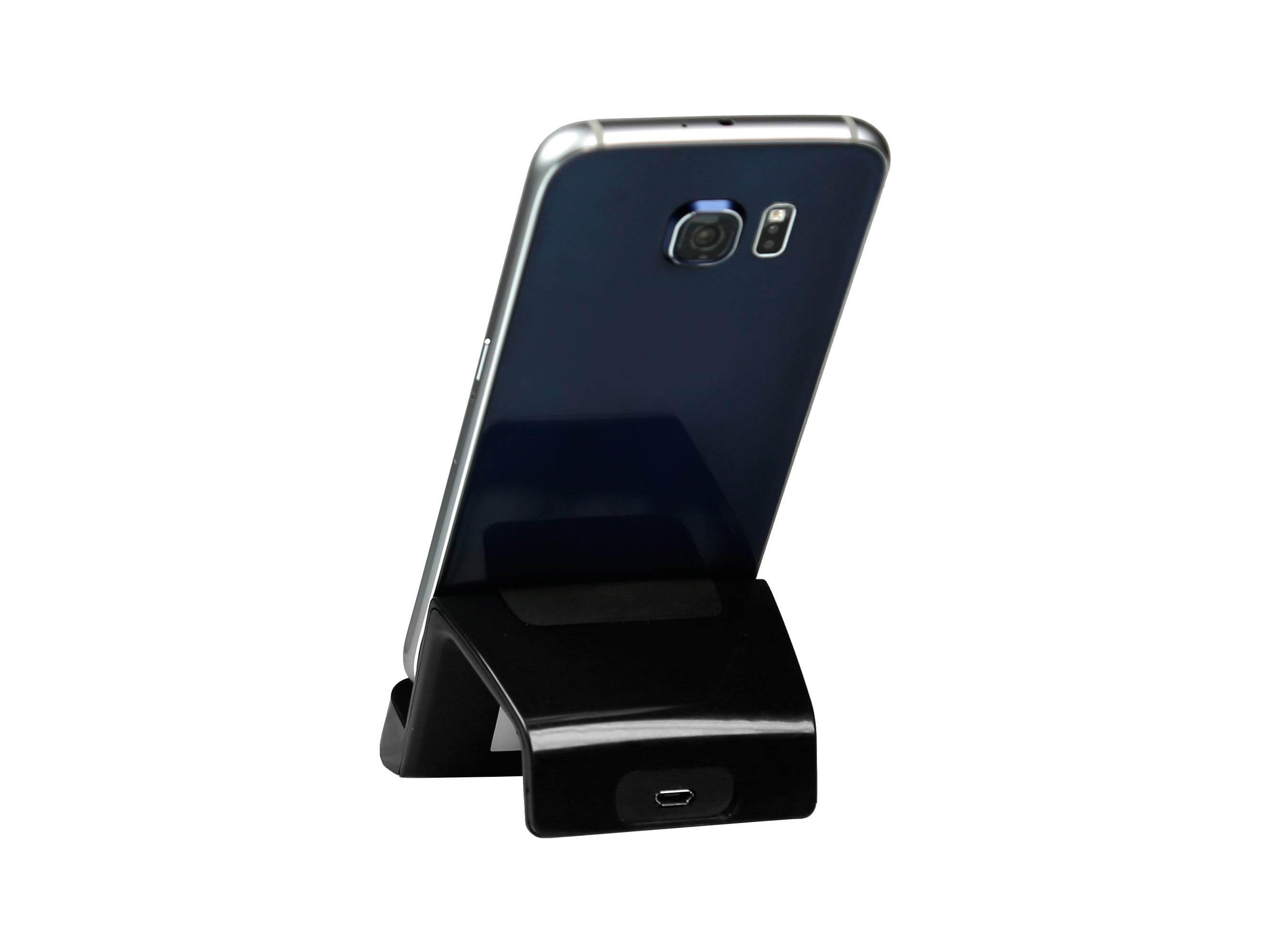 Supporto da tavolo con funzione di ricarica per smartphone