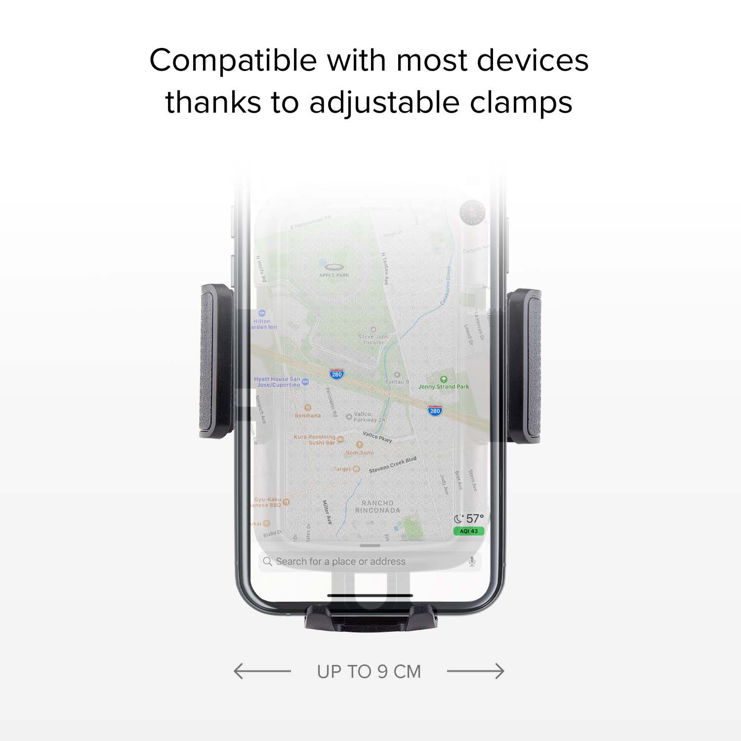 Universalhalterung für Autos für Smartphone bis zu 6"