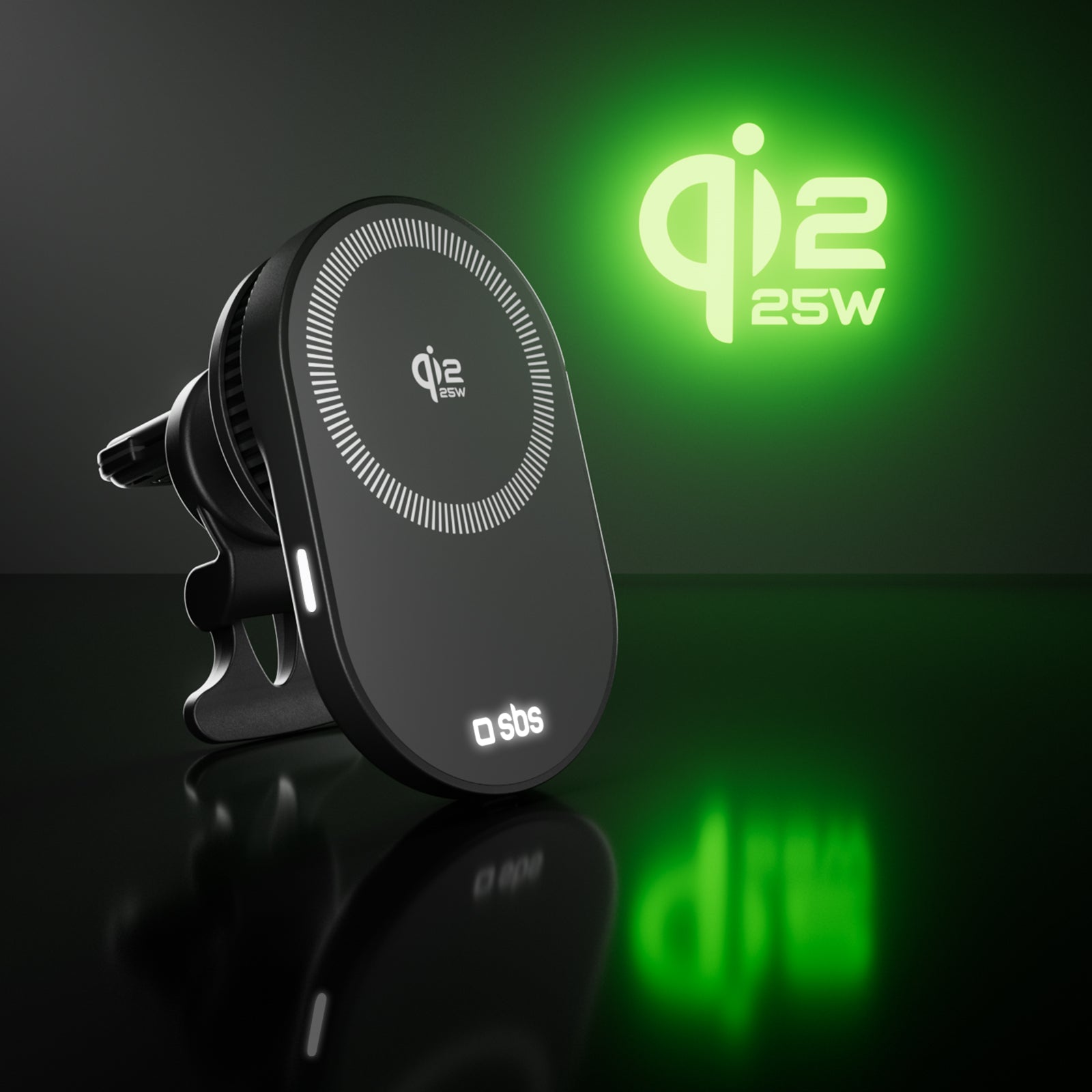 Autohalterung mit magnetischem Qi2.2-25-W-Wireless-Laden