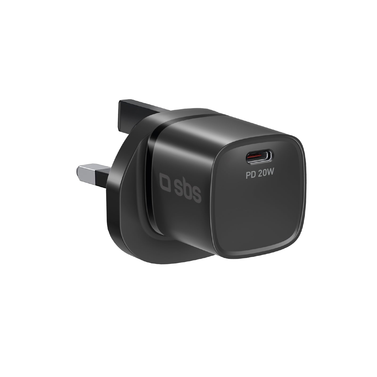 Cargador con puerto USB-C, 20W de potencia y enchufe del Reino Unido
