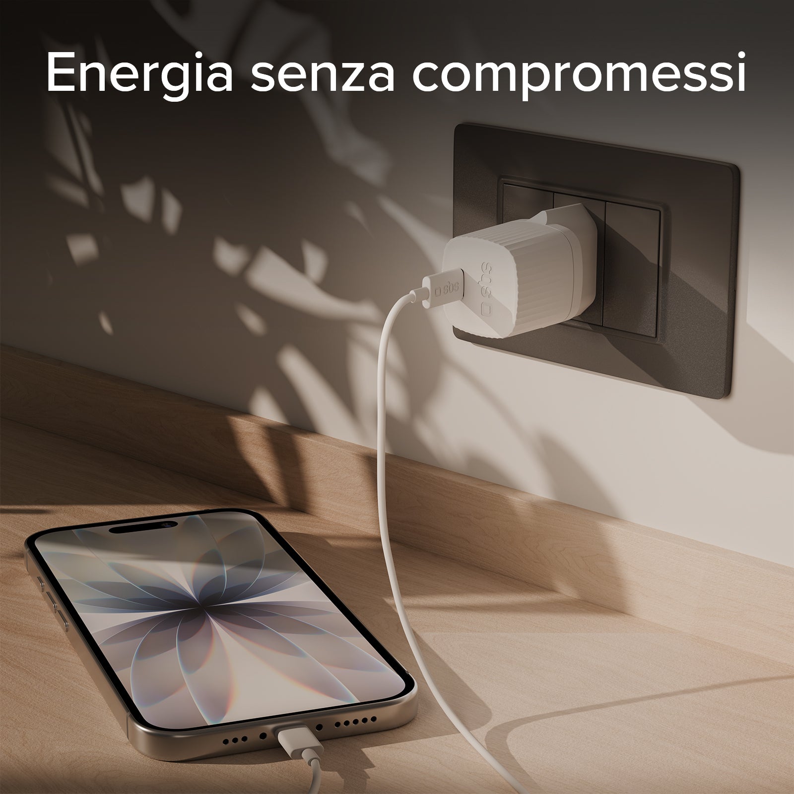 Caricatore caricabatterie con materiale GRS