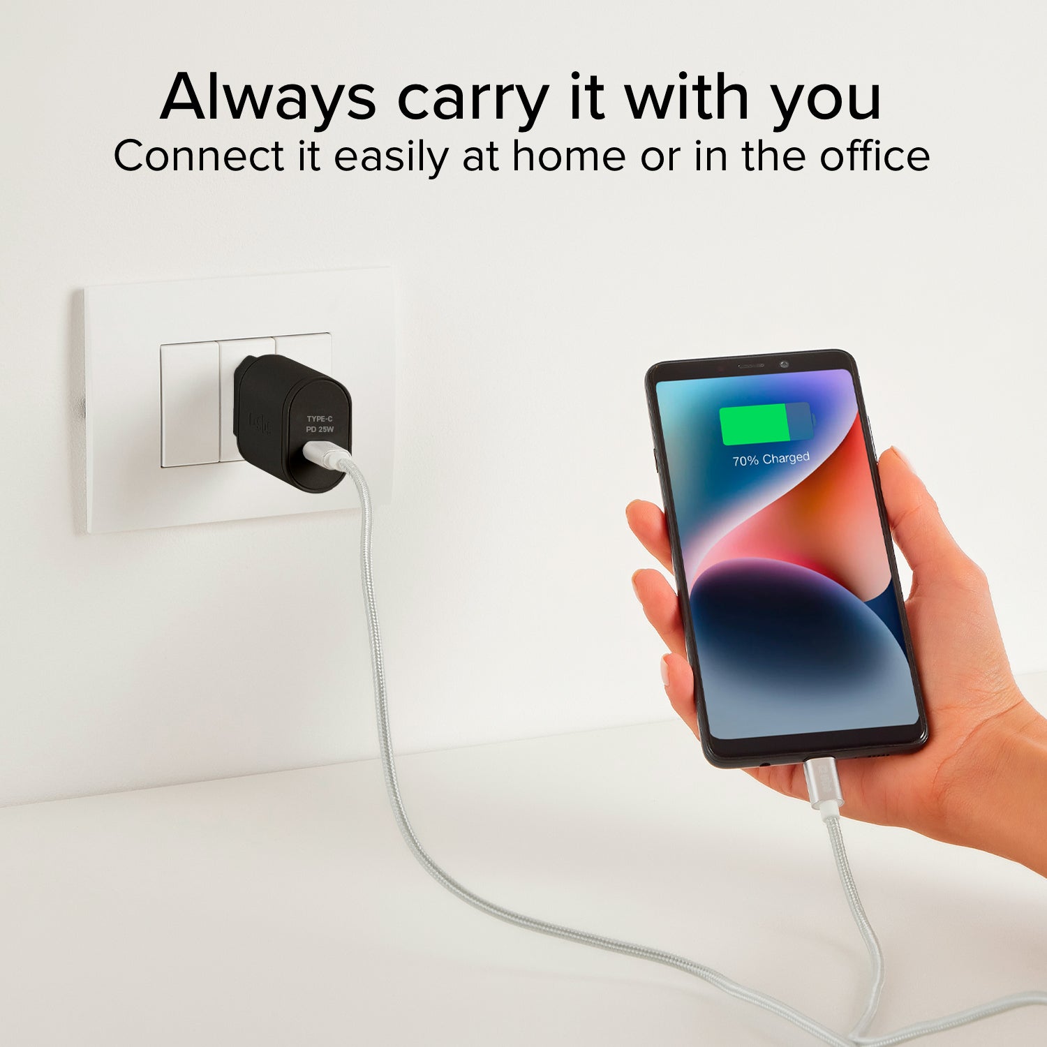 Caricabatterie caricatore - Ricarica rapida con porta USB-C 25W Power Delivery