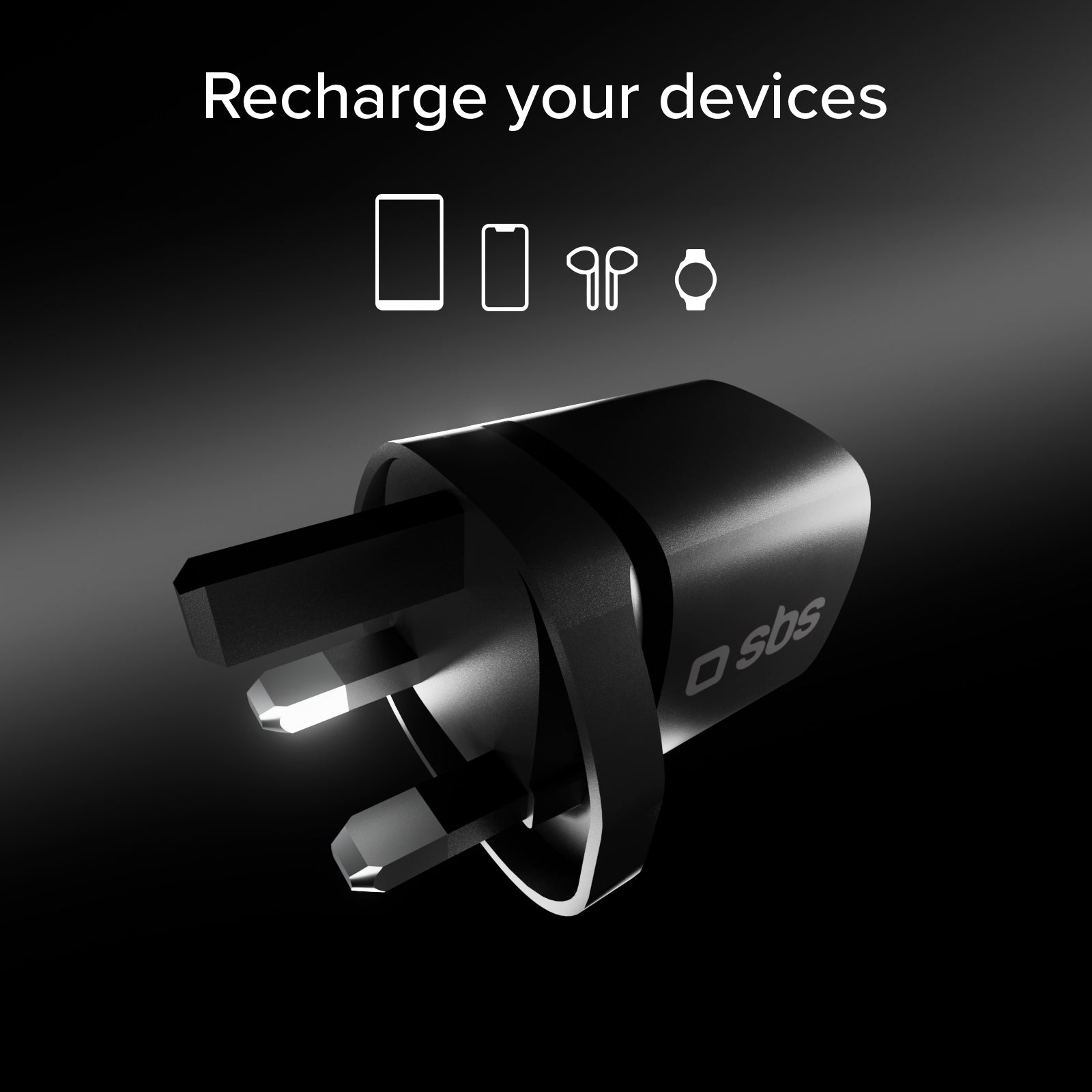 Ladegerät mit USB-C-Anschluss, 30W Leistung und UK-Stecker