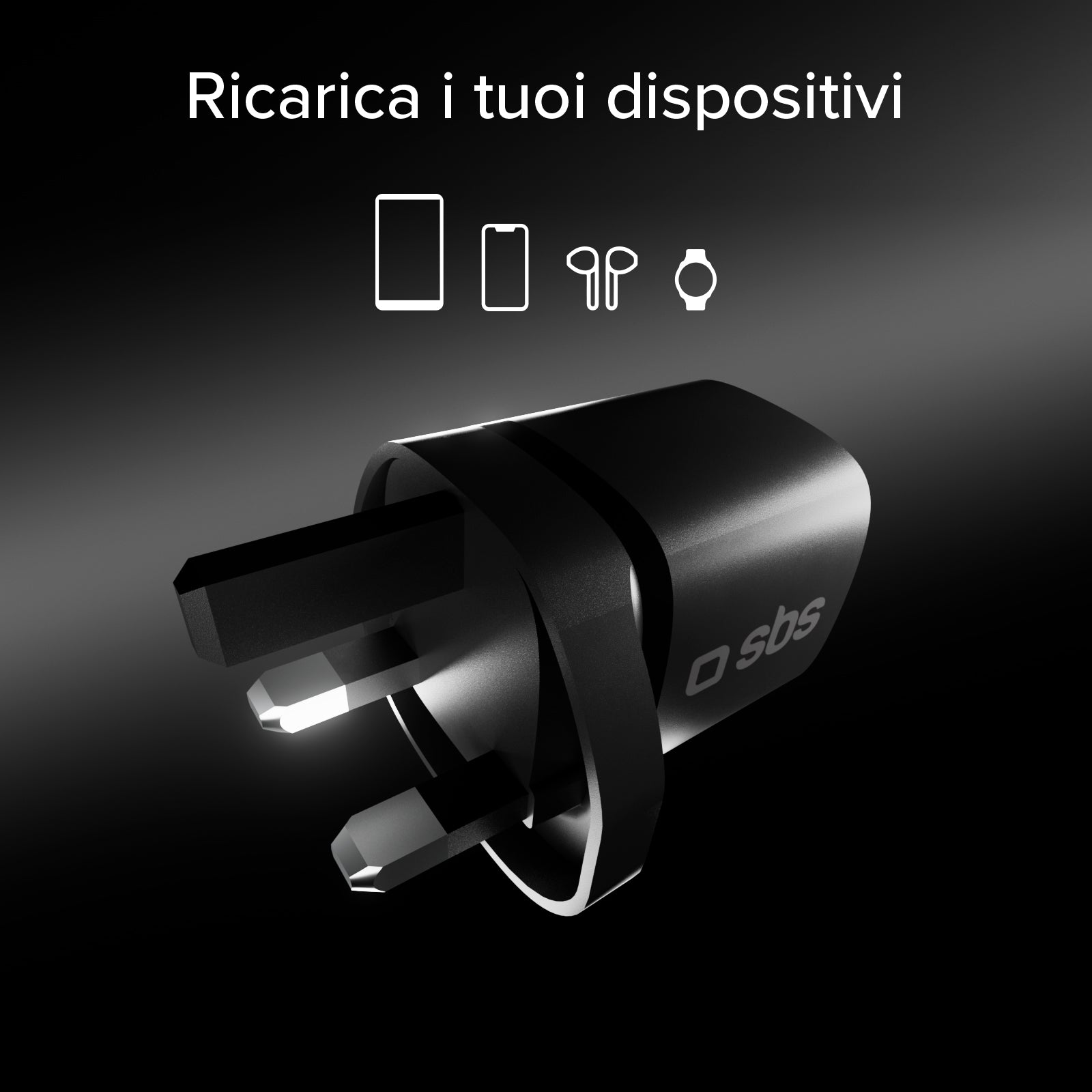 Ladegerät mit USB-C-Anschluss, 30W Leistung und UK-Stecker