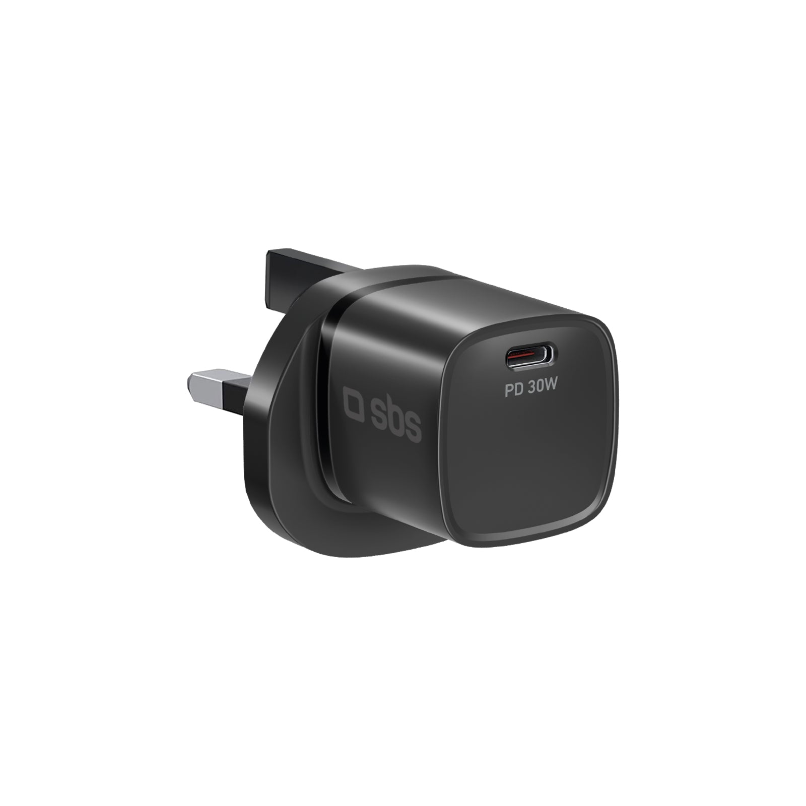 Cargador con puerto USB-C, 30W de potencia y enchufe del Reino Unido