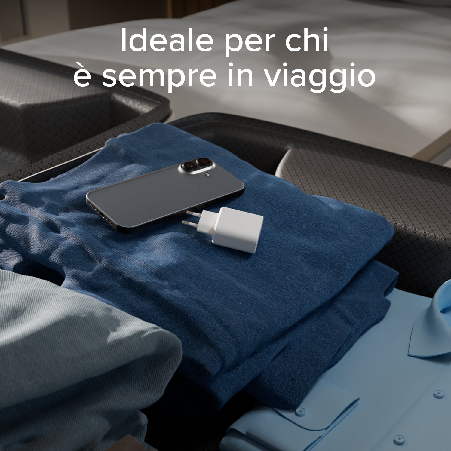 Caricabatterie caricatore 10W - carica rapida porta USB 2.1A Intelligent Charge